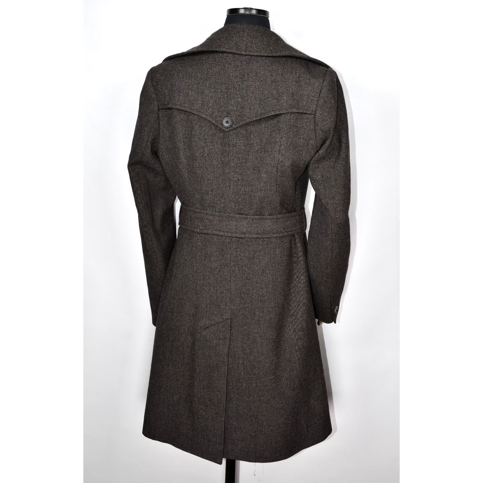 Allsaints All Saints Isabella Coat Womens Wool Brown Belted Coat UK 12 US 8 Jacket Length Mid-Length Size M / US 6-8 / IT 42-44 - 5 Thumbnail