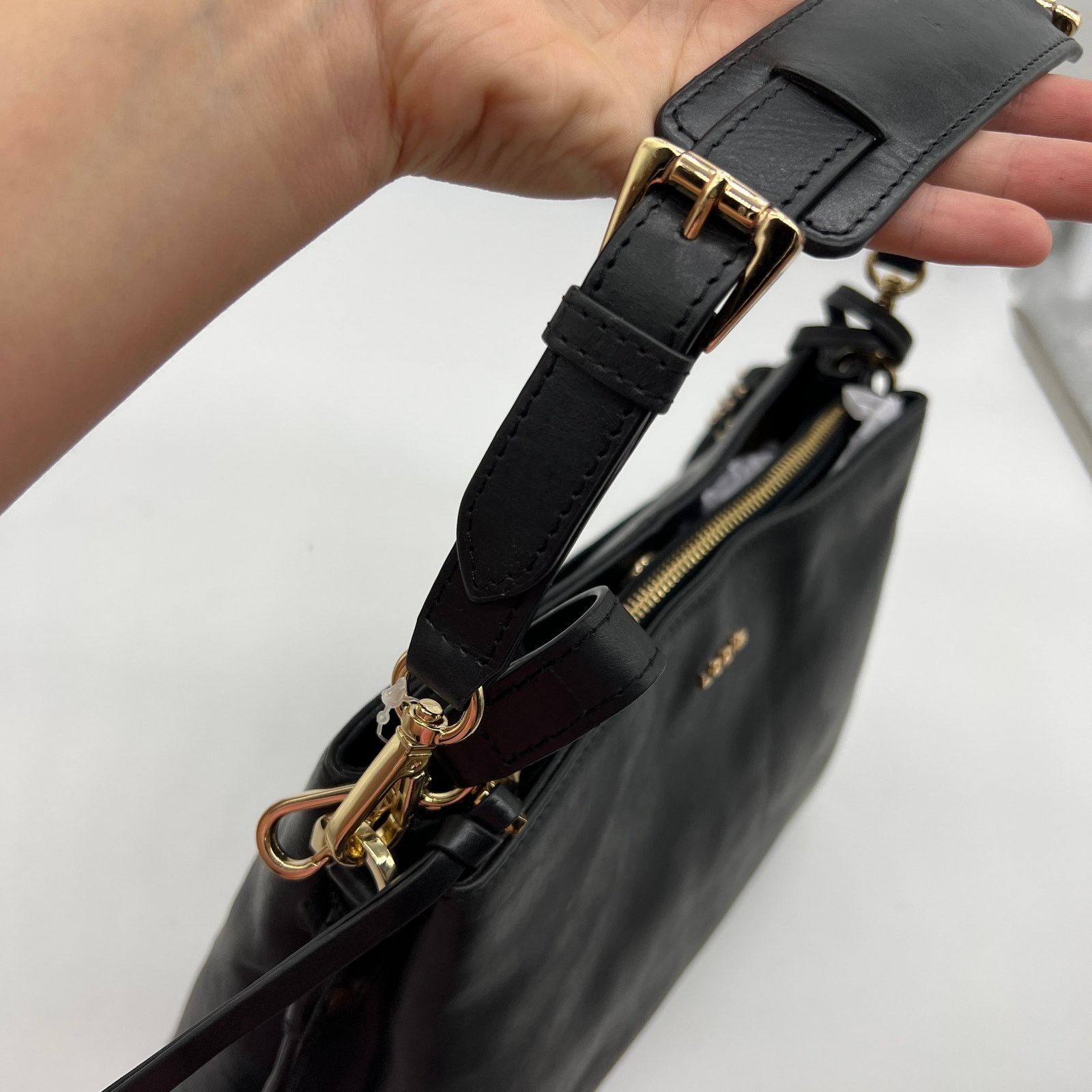 Other LODIS Womens Purse Glazed Leather Darcy Shoulder Size ONE SIZE - 10 Thumbnail