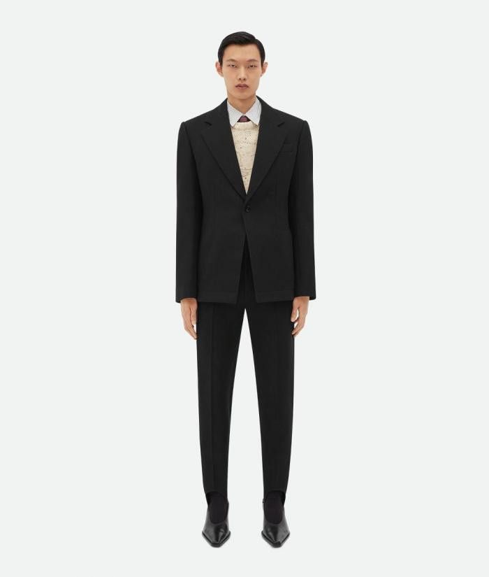 Bottega Veneta o1loc1c0324 694689 Jacket in Black Size US M / EU 48-50 / 2 - 2 Thumbnail