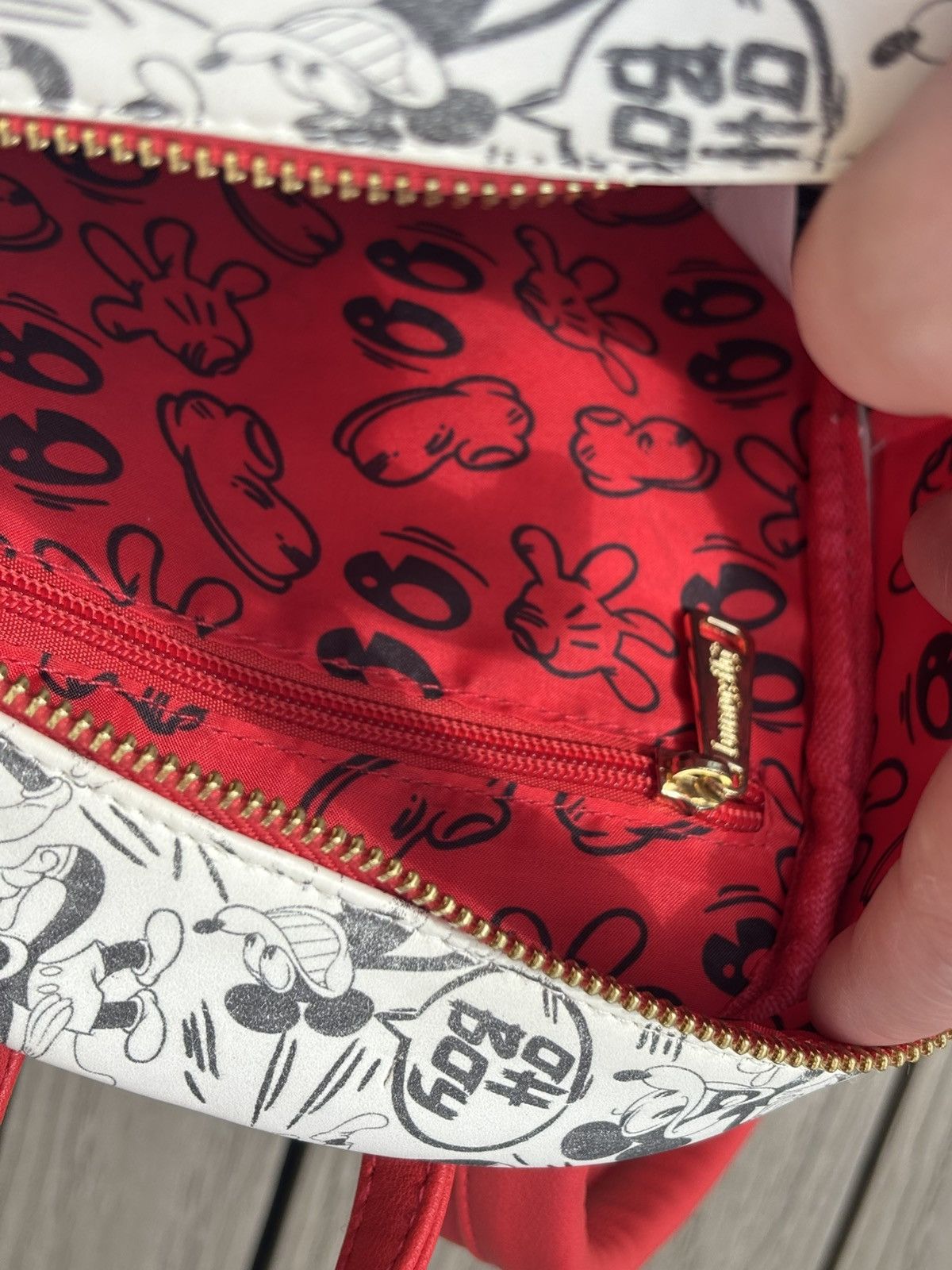 Disney Disney x Loungefly Mickey Mouse Mini Backpack Red White Size ONE SIZE - 7 Thumbnail