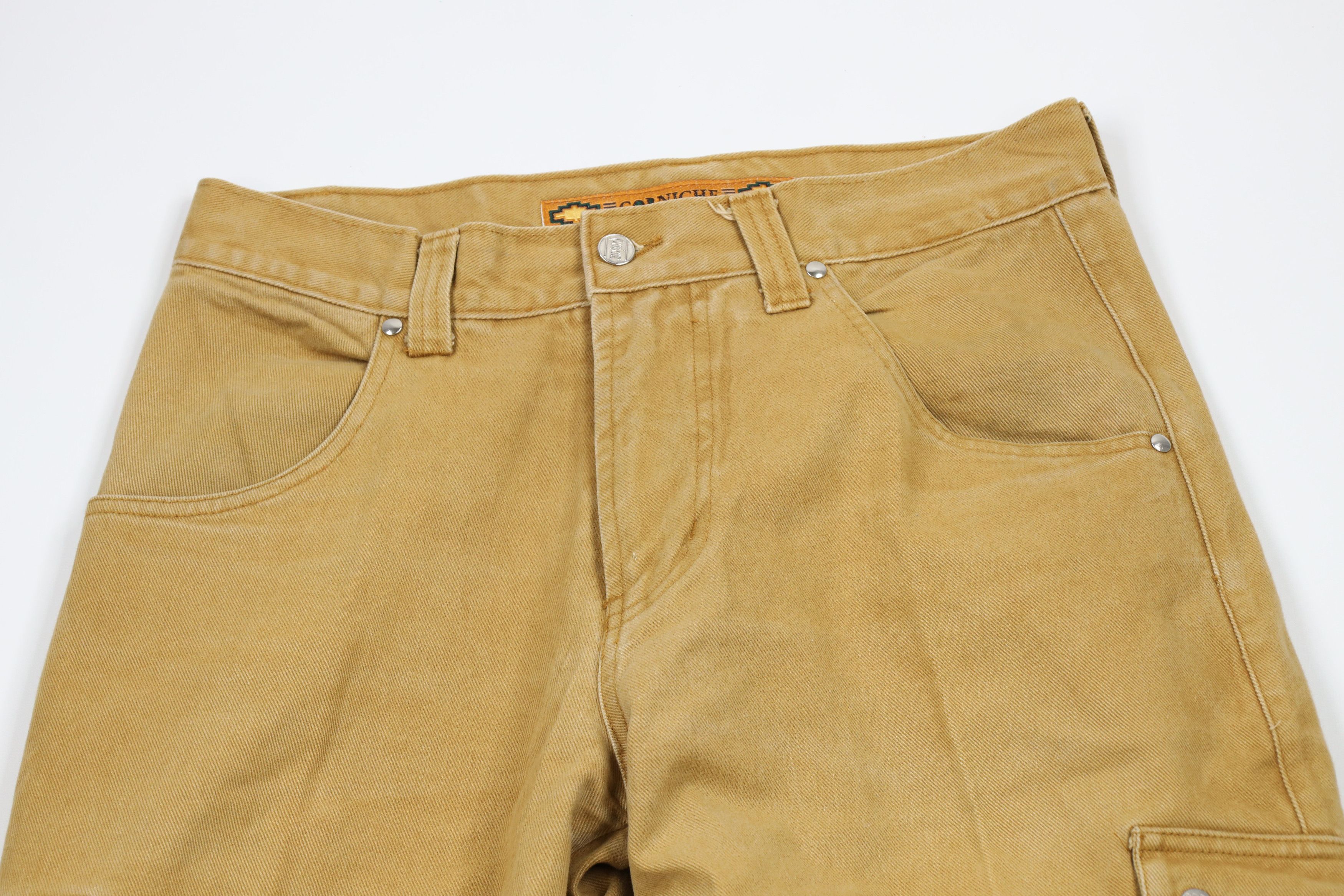 Vintage Vintage 90s Streetwear Baggy Fit Cargo Jeans Beige Cotton Size US 32 / EU 48 - 2 Thumbnail