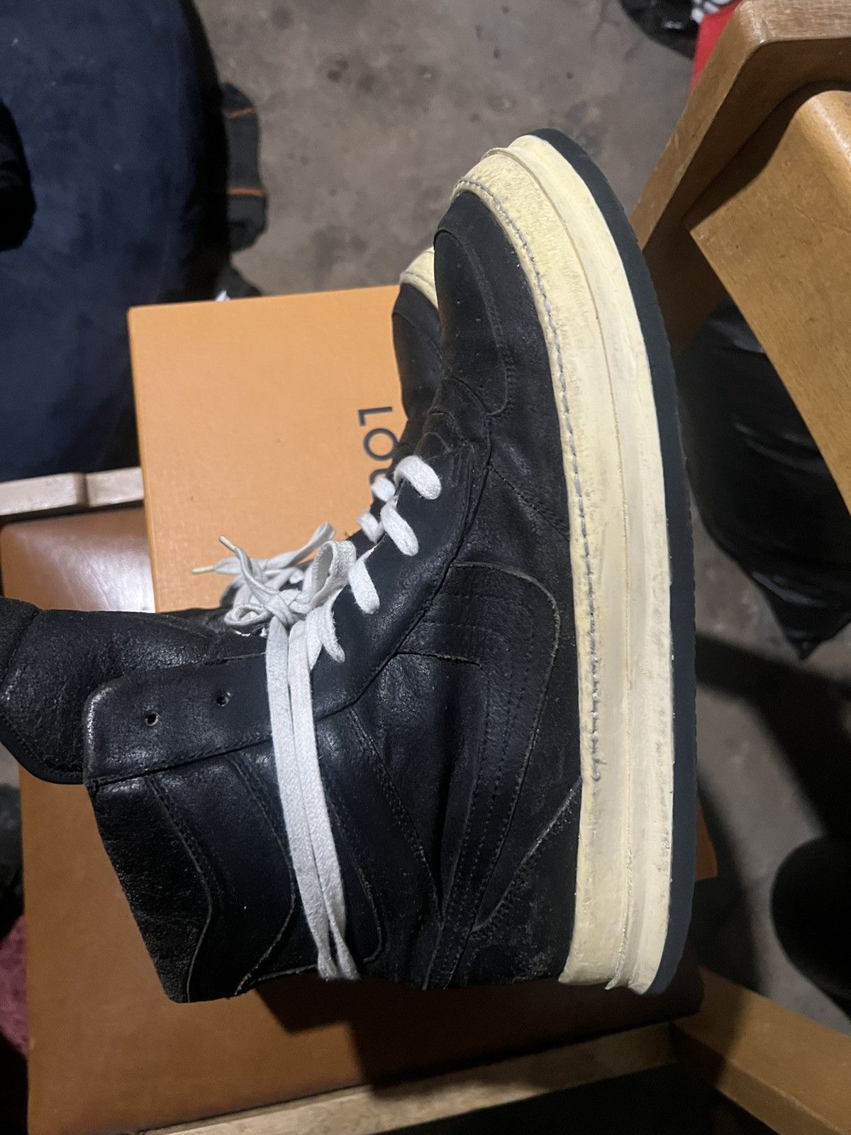 Rick Owens × Rick Owens Drkshdw Rick Owen Dunks Size US 12 / EU 45 - 10 Thumbnail