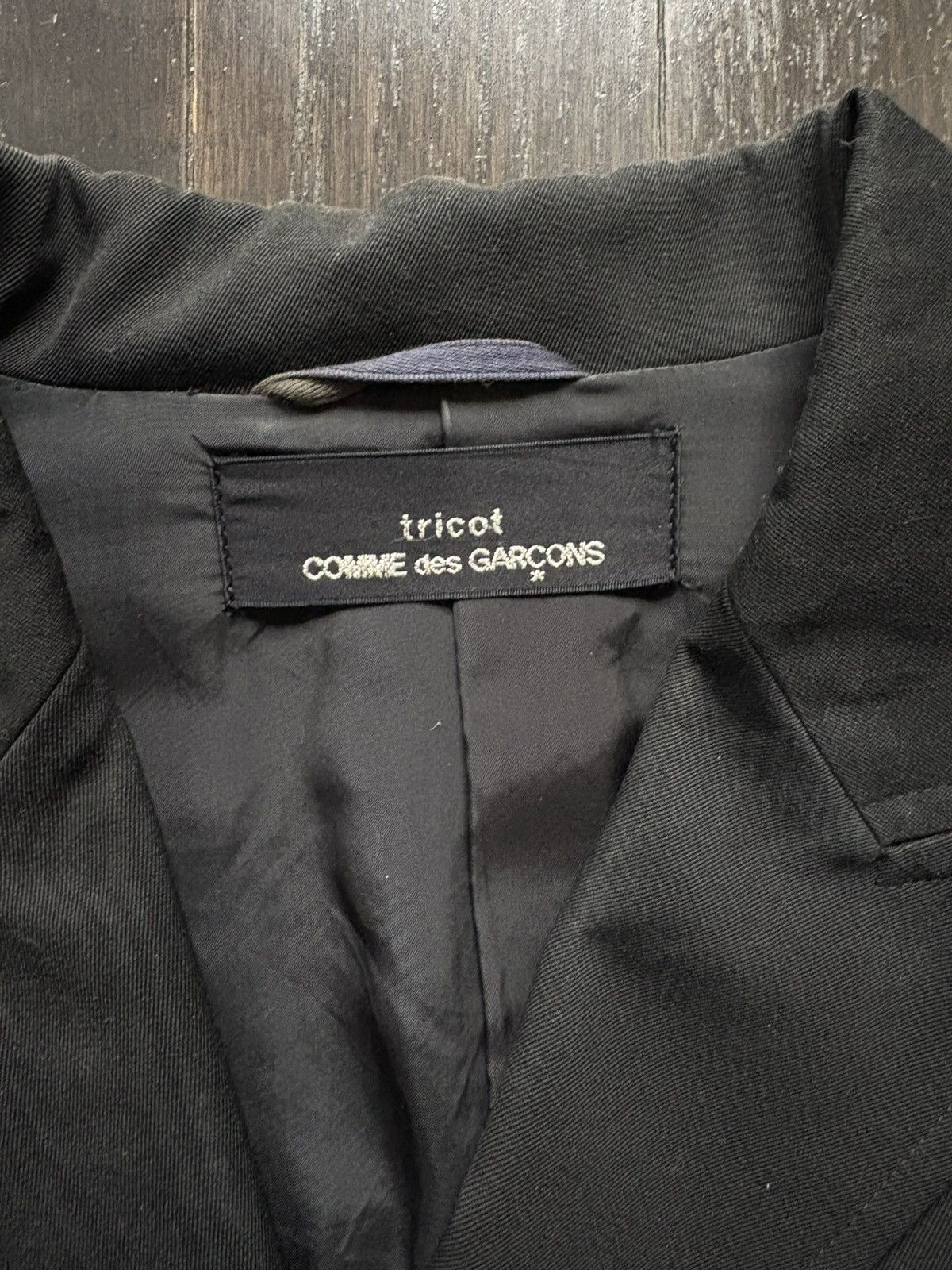 Comme des Garcons 1992 Comme Des Garcons Cropped Hybrid Blazer Size 34S - 3 Thumbnail