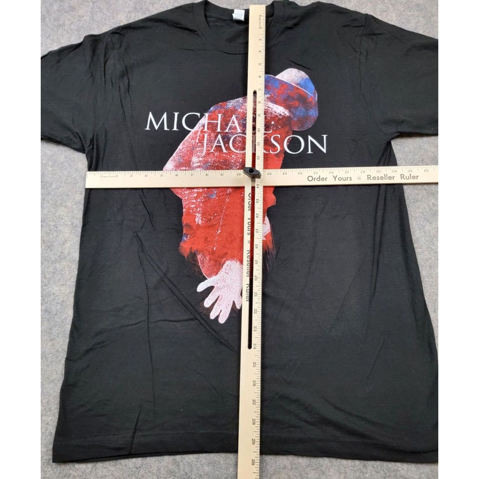 Tultex Michael Jackson Shirt Adult Large Black Logo Tee 2009 Tultex Graphic Print Crew Neck Short Sleeve Men Rock Music Size US L / EU 52-54 / 3 - 5 Thumbnail