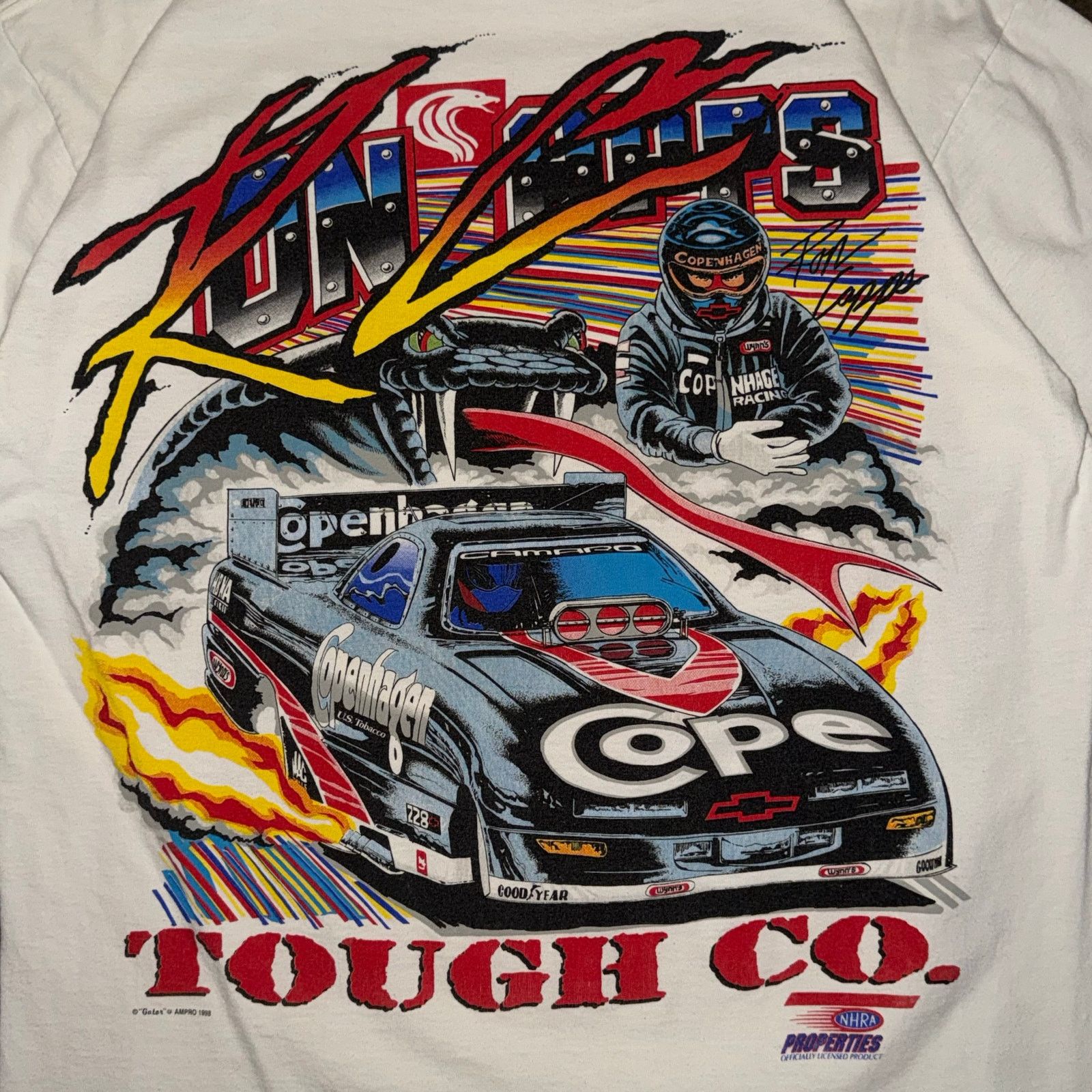Jerzees 1998 AMPRO Ron Capps Copenhagen Funny Car Tee Size US L / EU 52-54 / 3 - 8 Thumbnail