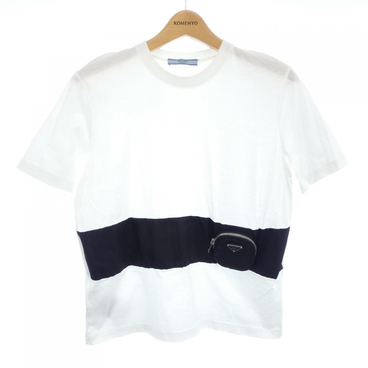 Prada Prada Prada Tシャツ T shirt Textile T-Shirts 135684S2021XBH DUTY FREE for USA Size ONE SIZE - 1 Thumbnail