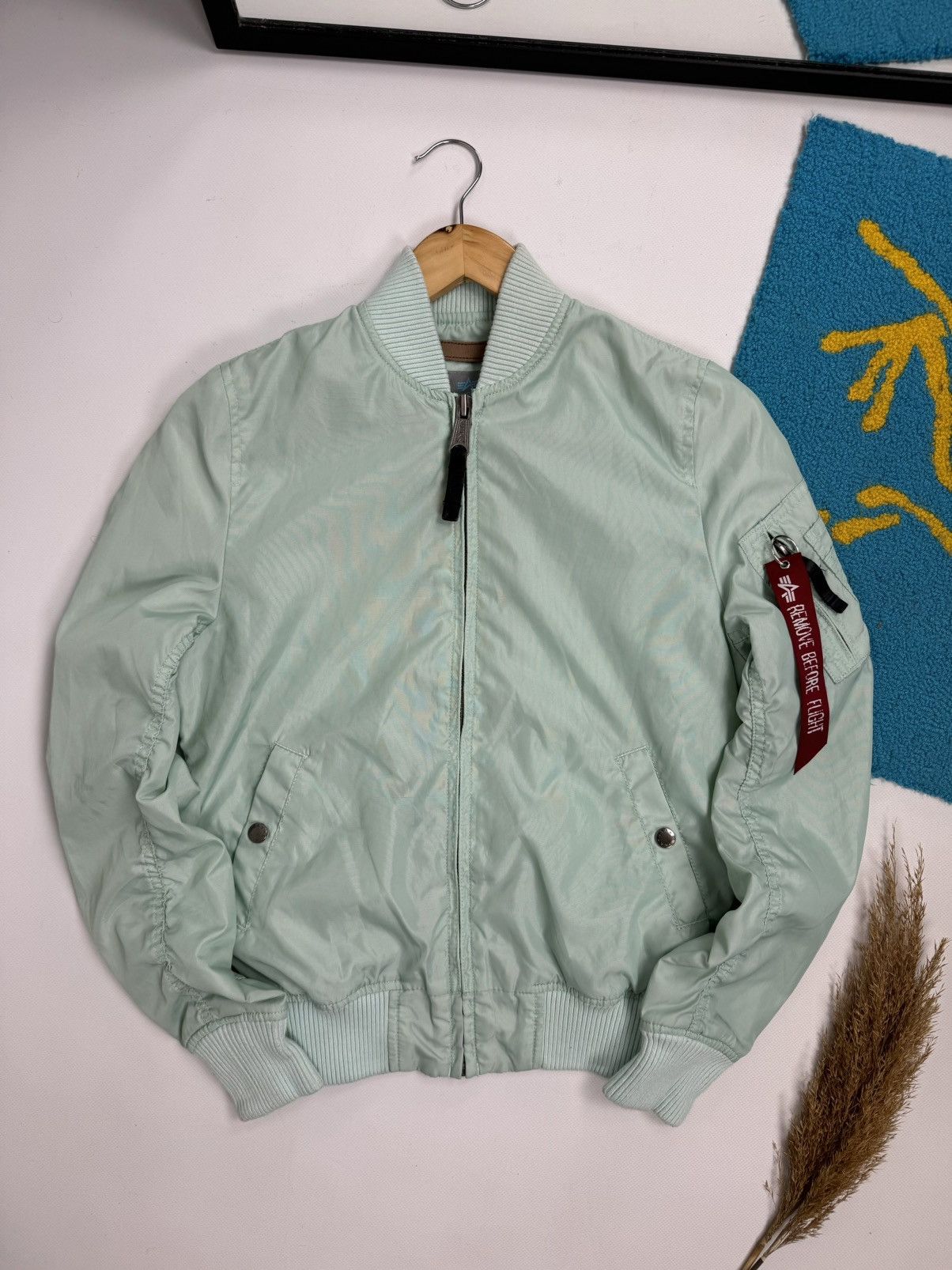 Alpha Industries Alpha Industries Y2K Flowers Bomber Jacket Size S / US 4 / IT 40 - 1 Thumbnail