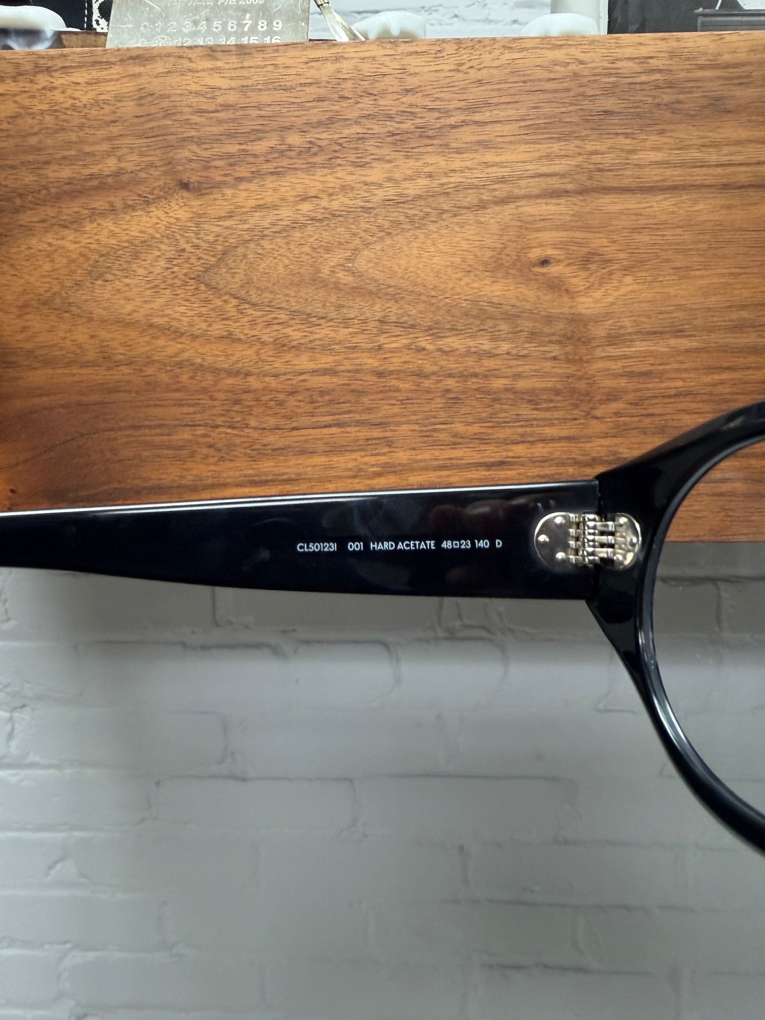 Celine Celine ‘CL501231’ Rounded Black Acetate Optical Glasses Size ONE SIZE - 4 Thumbnail