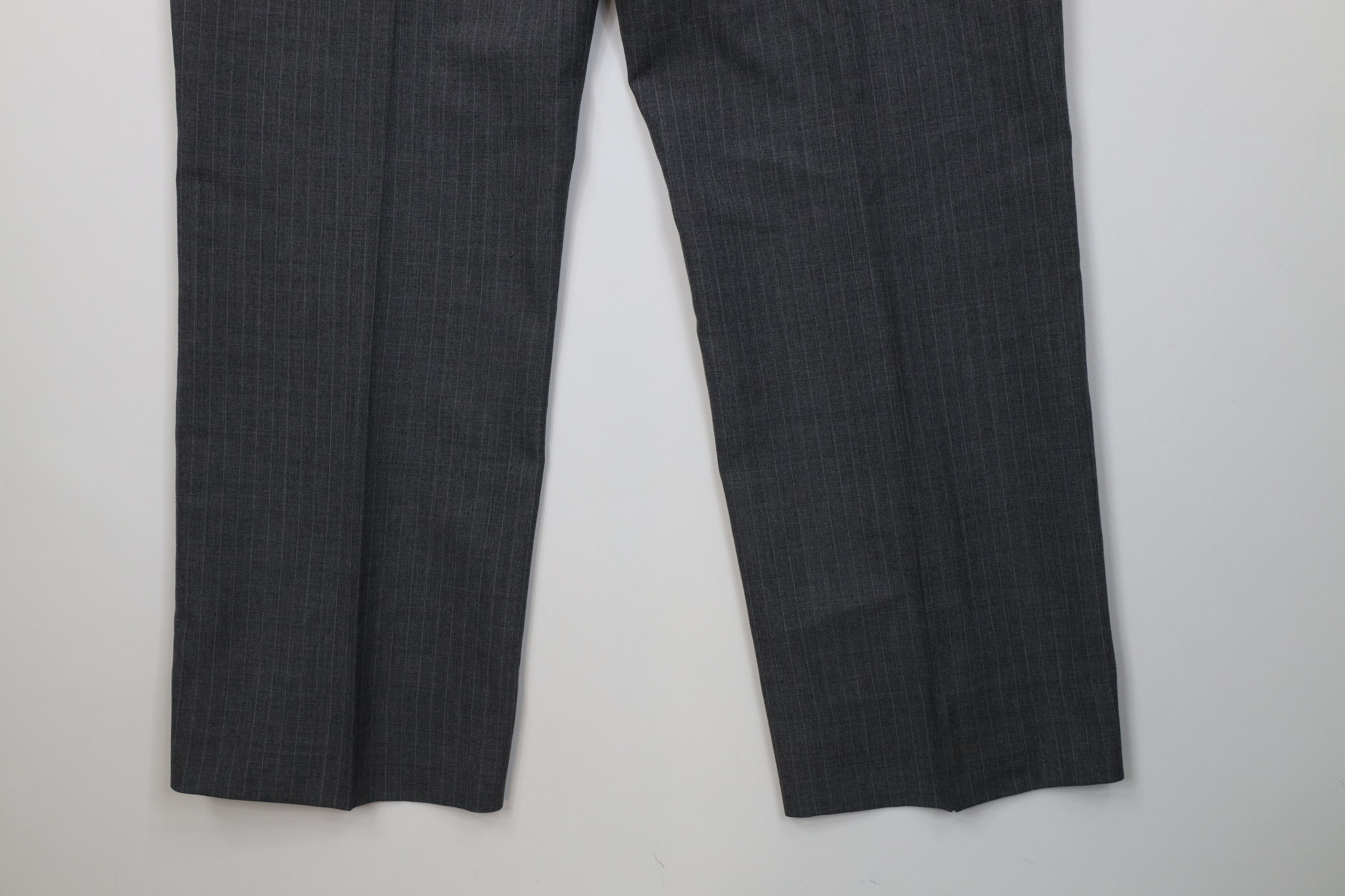 Vintage Vintage 70s Streetwear Striped Wide Leg Chino Pants Gray USA Size US 36 / EU 52 - 14 Thumbnail