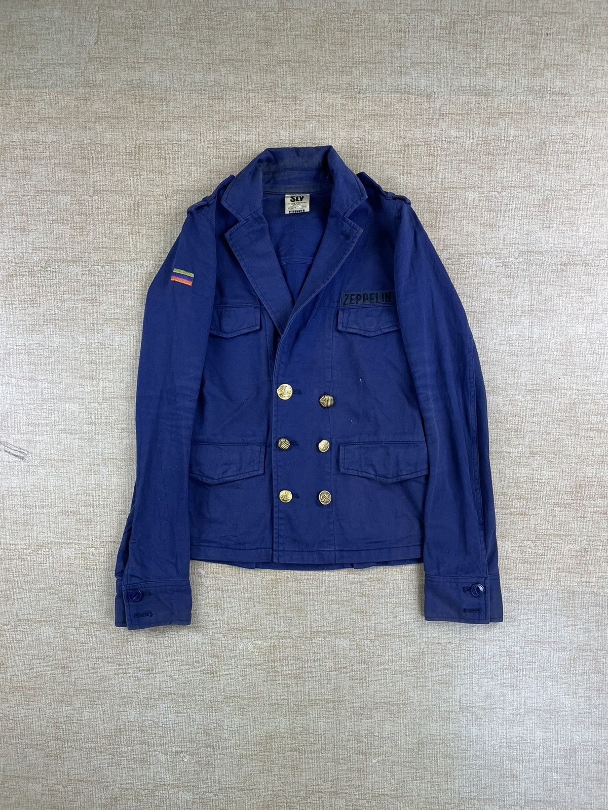 If Six Was Nine × Le Grande Bleu (L.G.B.) × Vintage VINTAGE SLY PUNK Style Led Zappelin Double Breast Jacket Size US XS / EU 42 / 0 - 1 Thumbnail