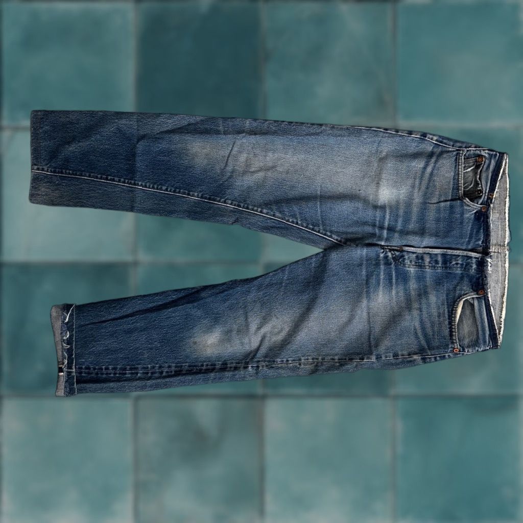 Levi's Levis 501 XX Vintage 80s Redline Selvedge Jeans Med Wash 31x36 USA Denim Cotton Blue Size US 31 - 1 Thumbnail
