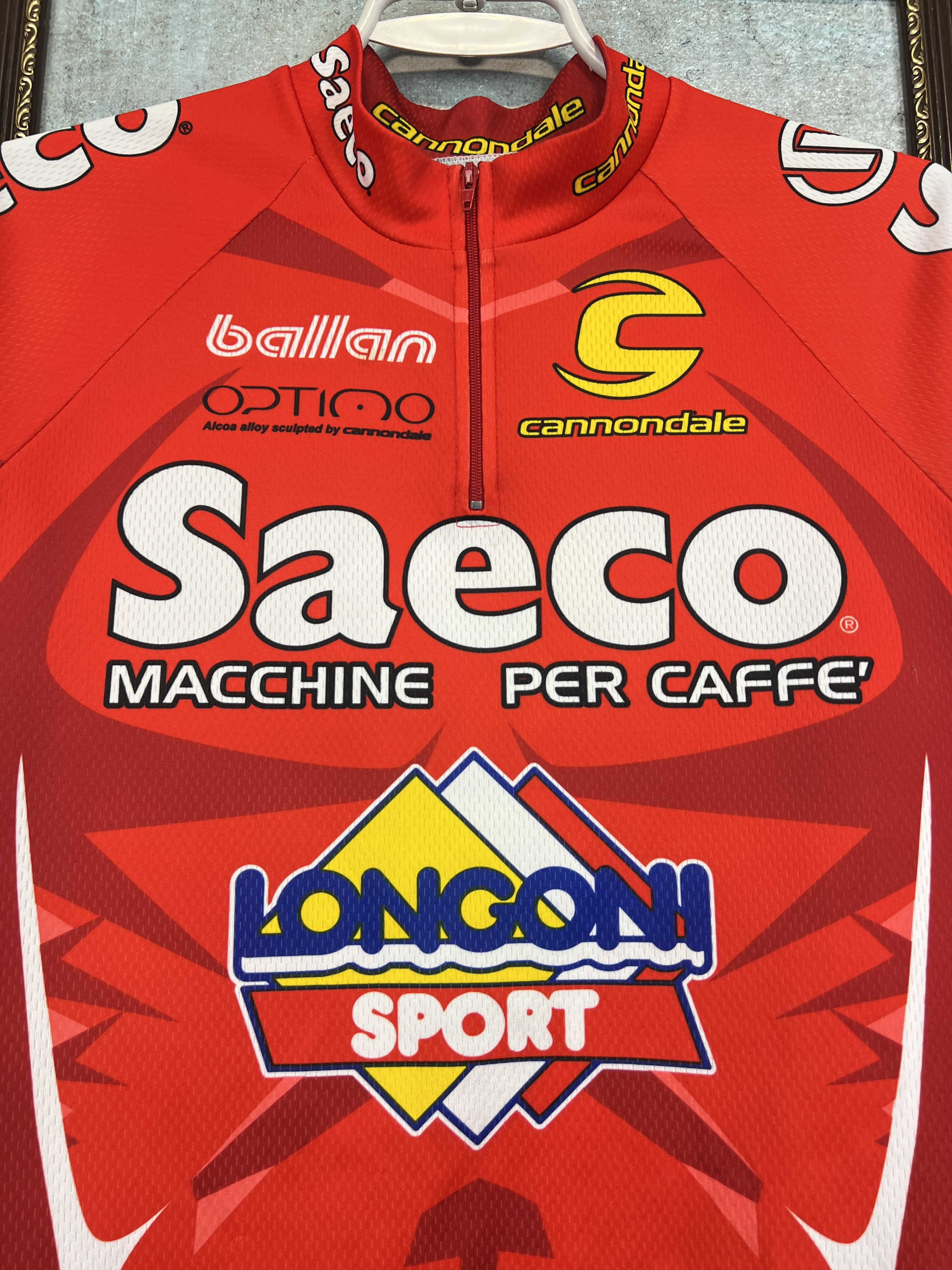 Vintage Team Saeco Italy Giro D’Italia Cycling Shirt Maglia Size US L / EU 52-54 / 3 - 3 Thumbnail