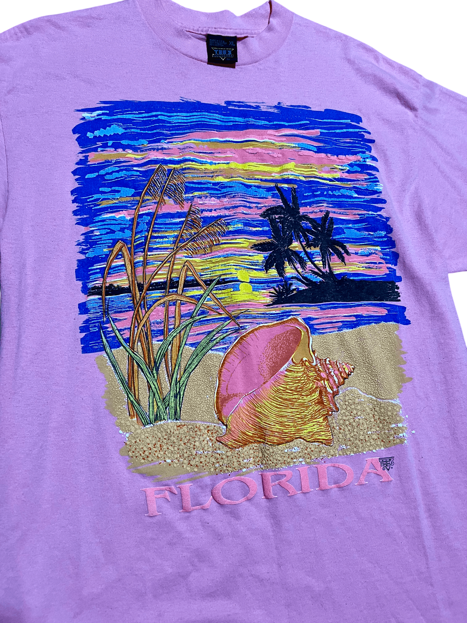Other Florida Single Stitch 1980s Vintage Raised Print T-Shirt Size US XL / EU 56 / 4 - 2 Thumbnail