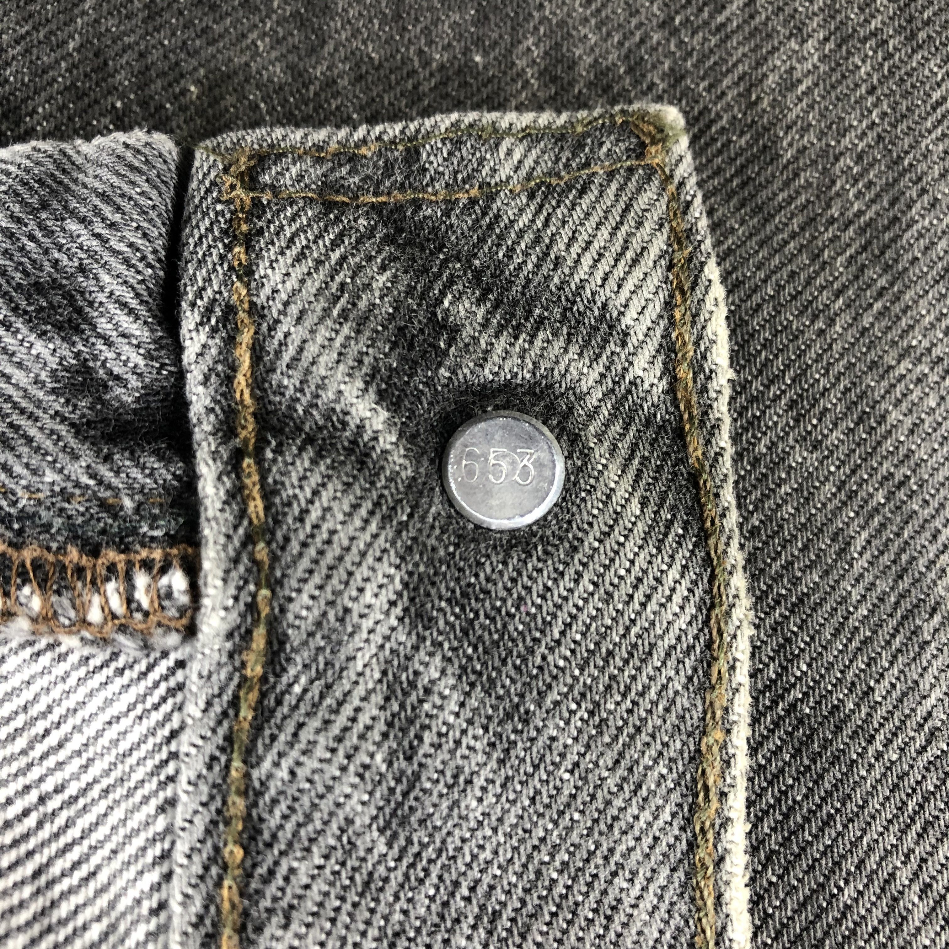 Levi's 90s Vintage Faded Black Levis 501 Jeans-JM2092 Size US 33 - 8 Thumbnail