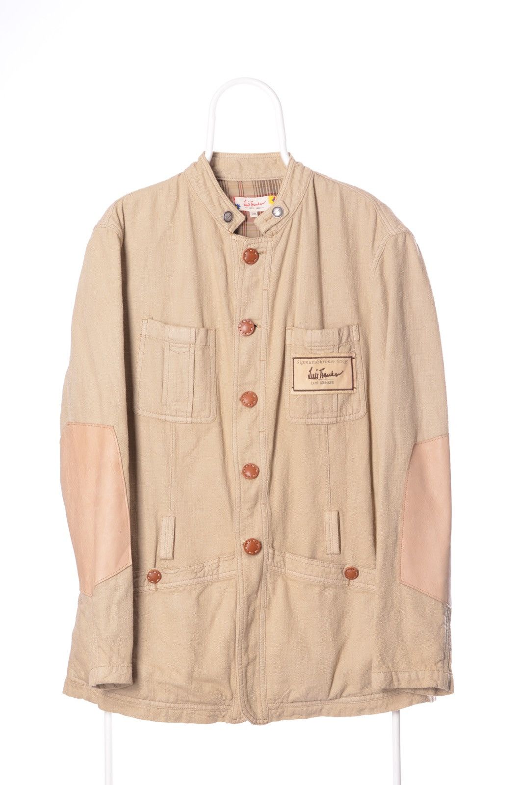 image of Italian Designers Luis Trenker Designer Blazer Jacket Size M in Beige, Men's