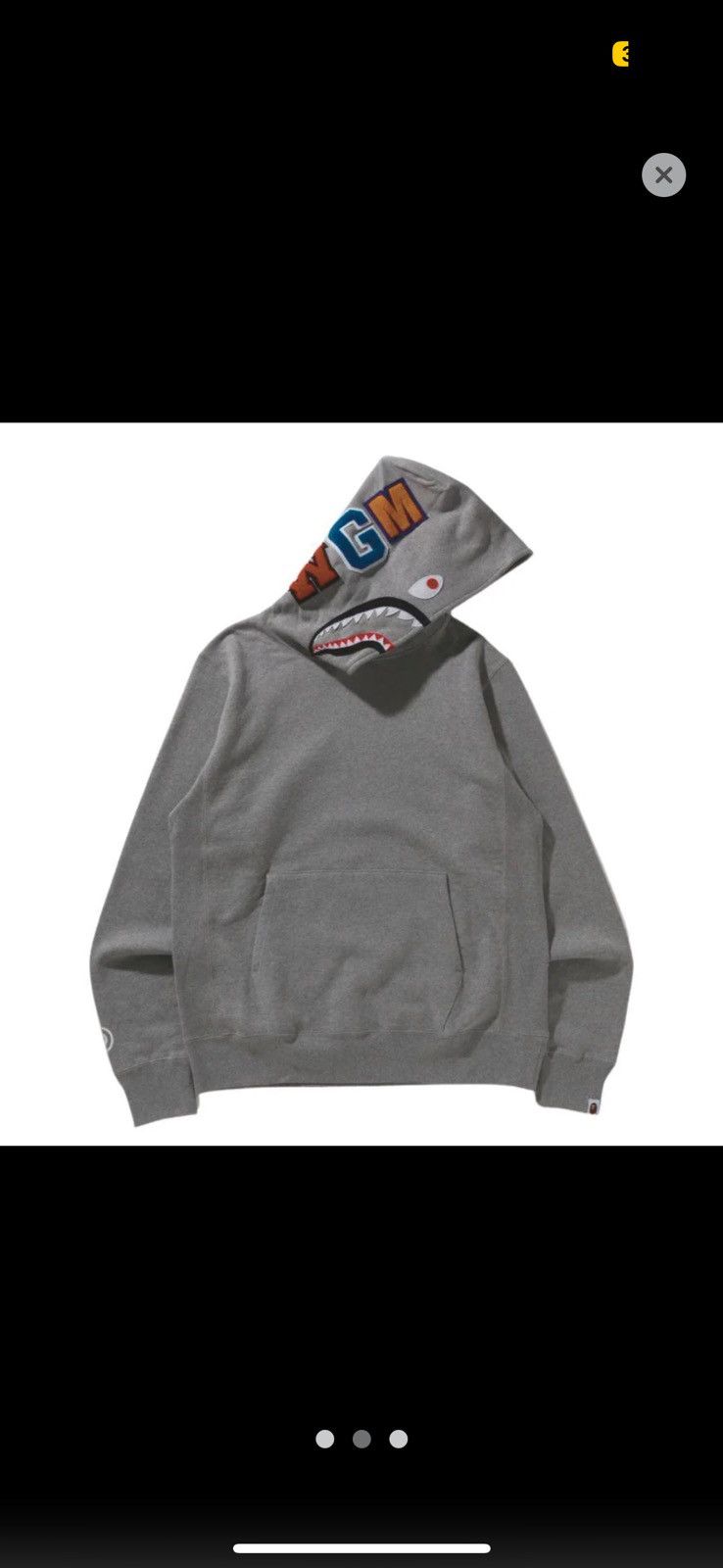 Bape shark hoodie pull over