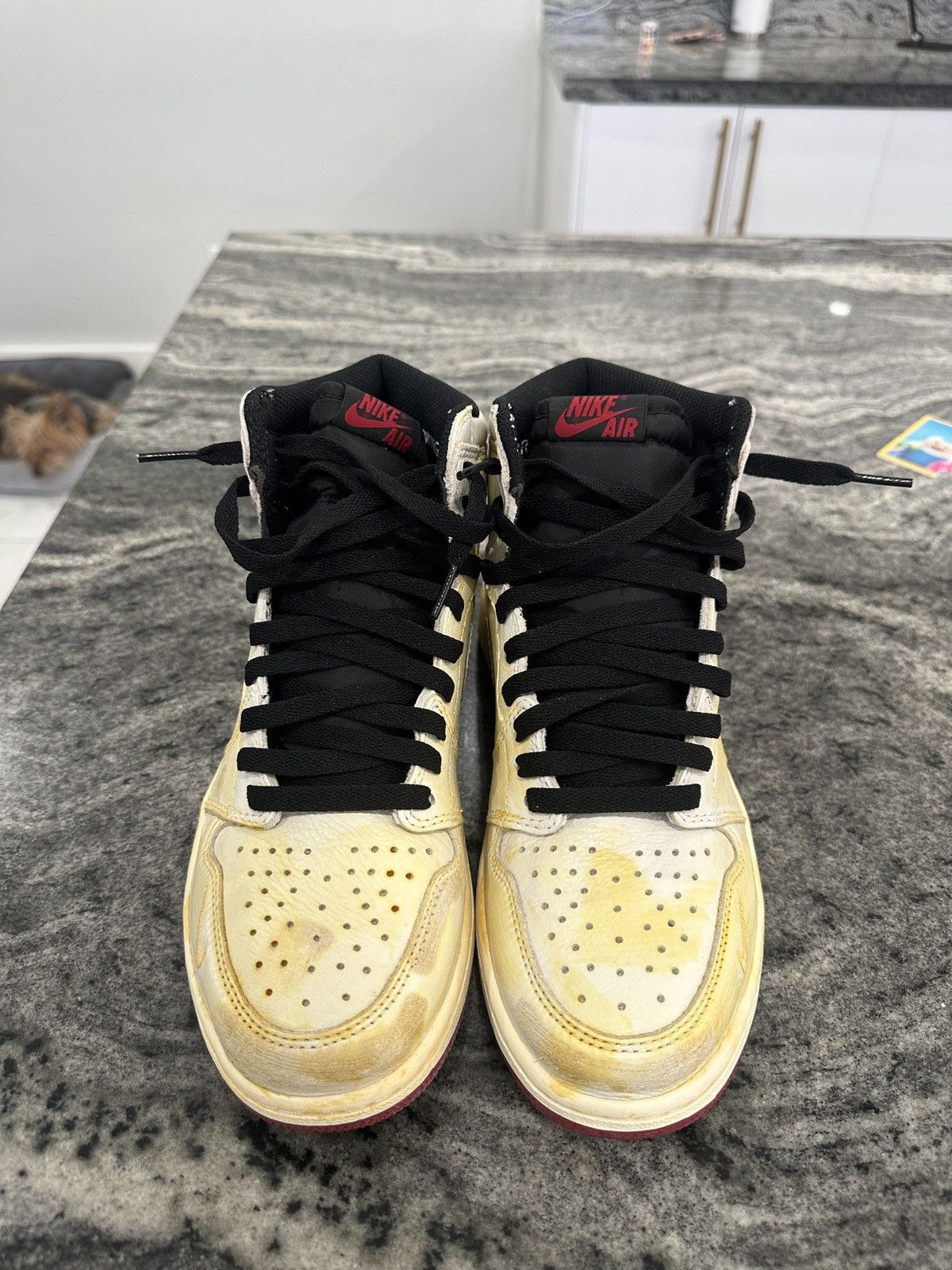 image of Jordan Brand 1 High Nigel Slyvester Shoes in Off White, Men's (Size 8)