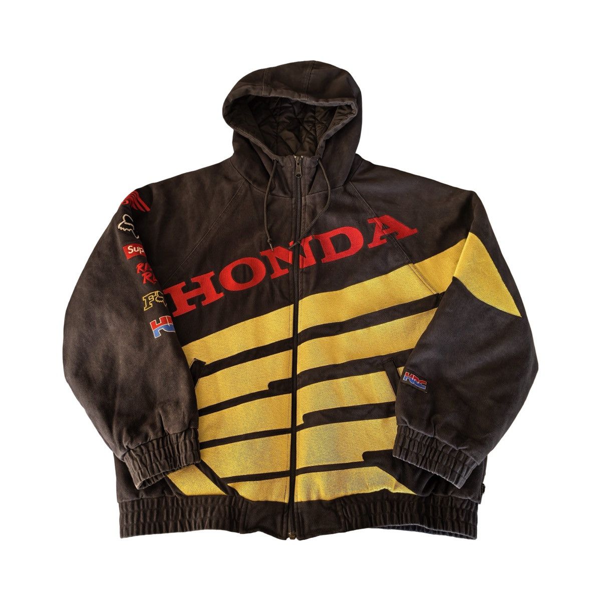 Fox Racing × Honda × Supreme Supreme Honda Fox Racing Puffy Zip up