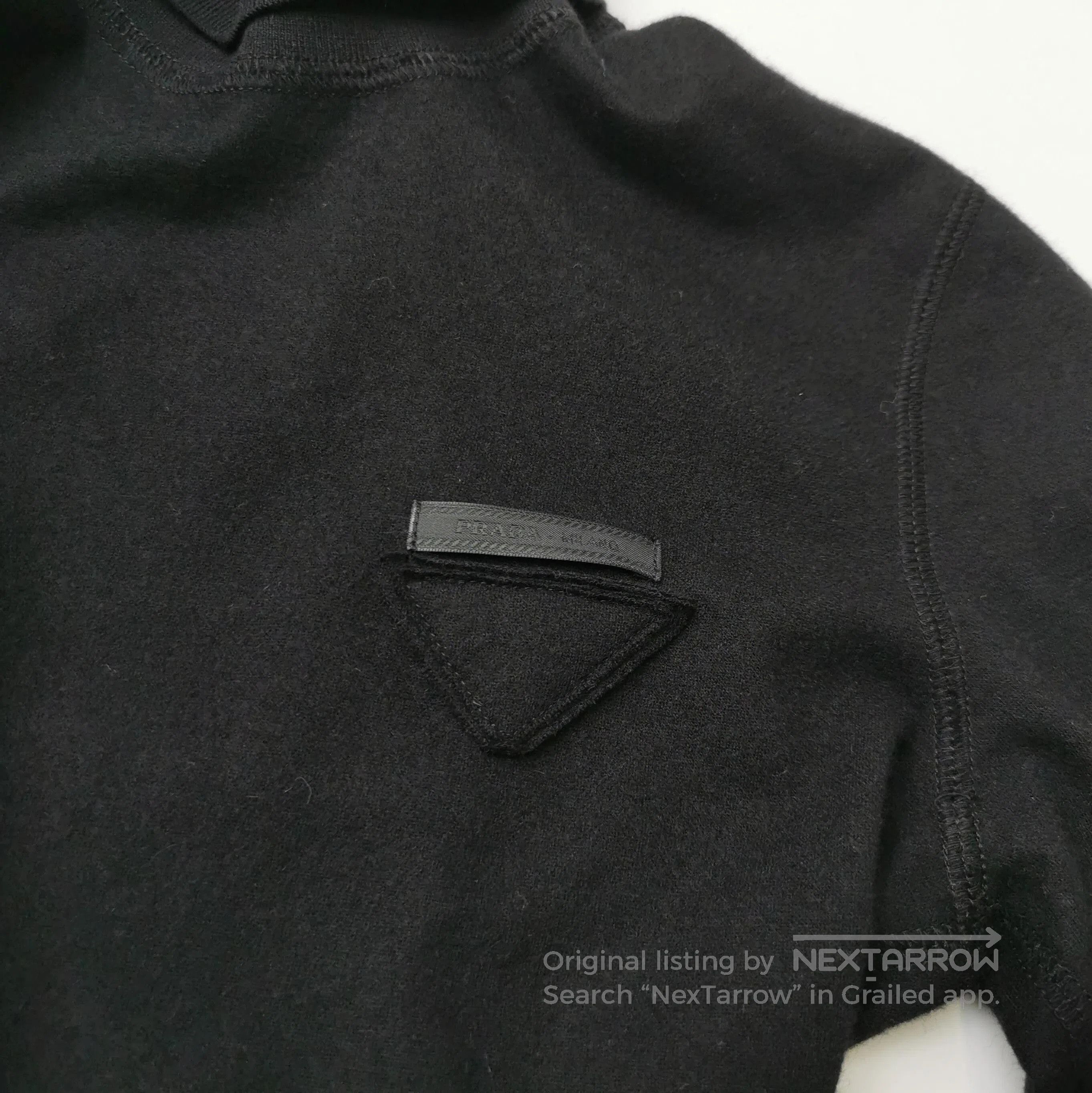 Prada Prada Black High Neck Long Sleeve Knit Top . Size XXS / US 00 / IT 34 - 2 Thumbnail