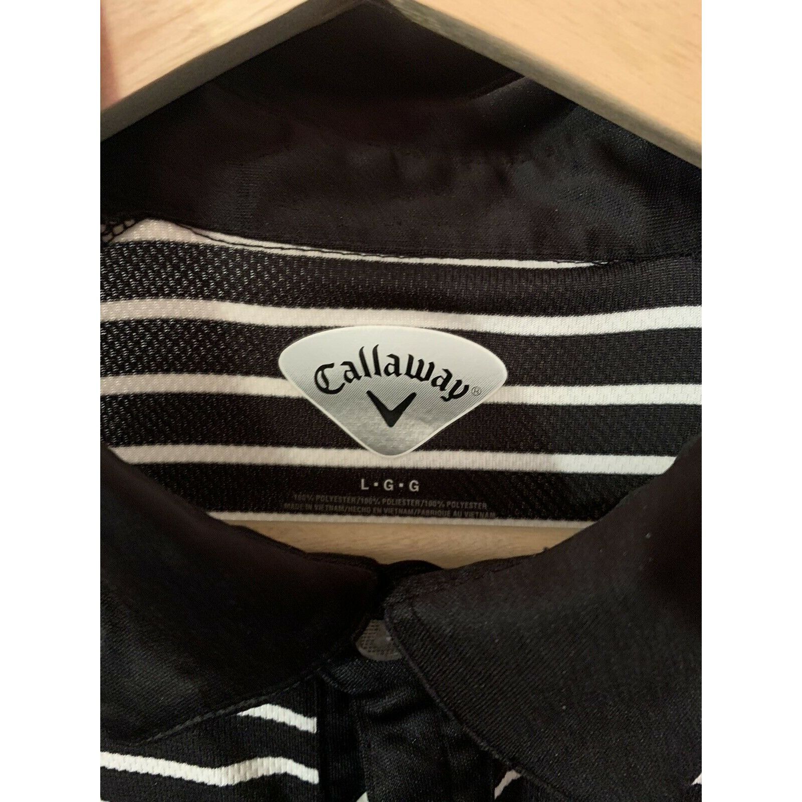 Callaway Callaway Golf Polo Shirt Men’s Sz L Black Striped Callaway L Size US L / EU 52-54 / 3 - 2 Thumbnail