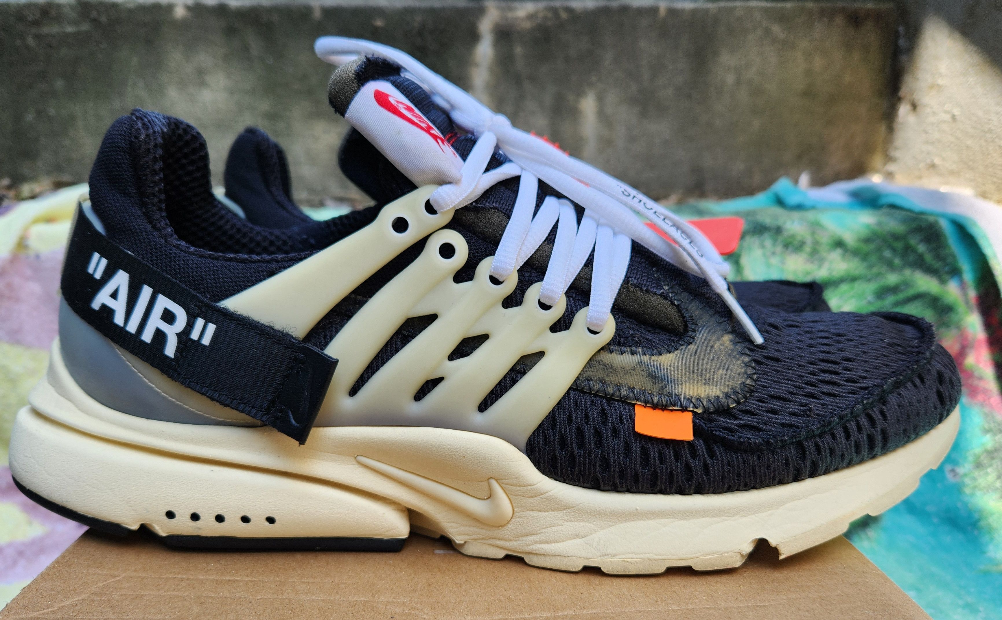 The 10 ナイキ エアプレスト×オフホワイト 25cm 25cm NIKE × OFF-WHITE THE 10 AIR PRESTO The 10 ナイキ エアプレスト