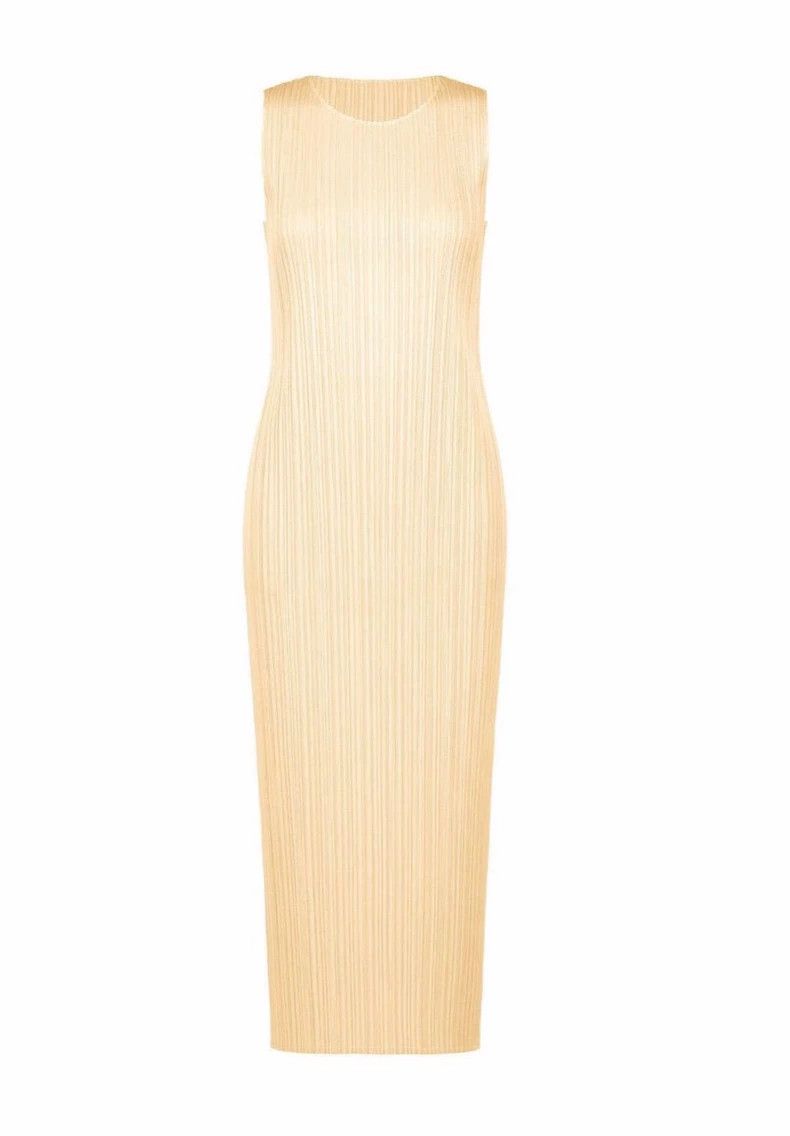 Issey Miyake Issey Miyake size:3 Beige pleated skirt Size XS / US 0-2 / IT 36-38 - 1 Thumbnail