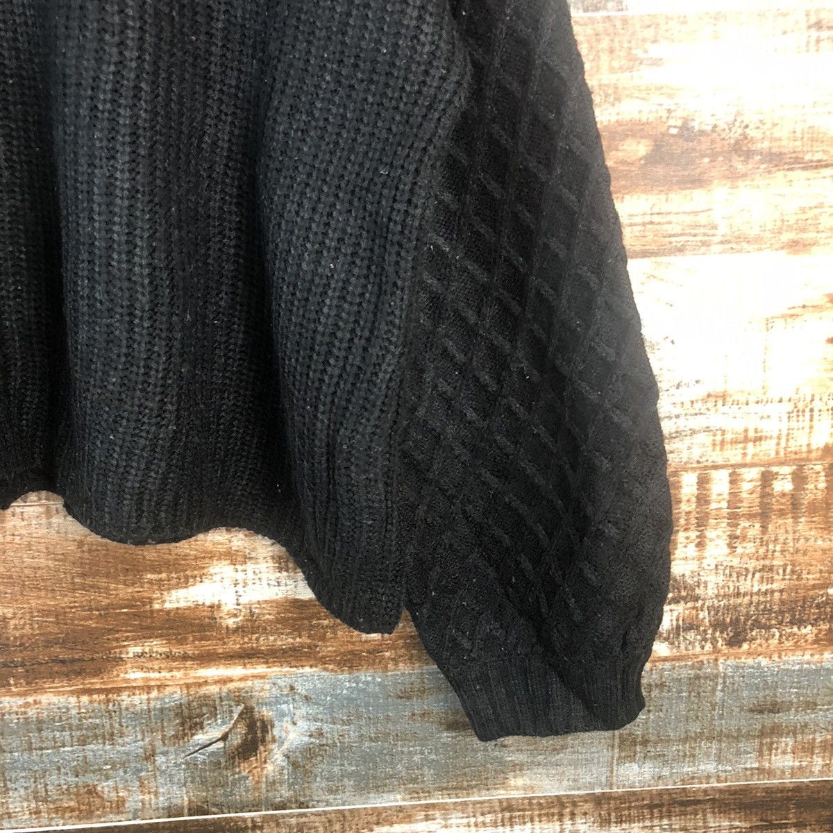 Japanese Brand DL Day Cassin Favor Black Knitwear #C596 Size L / US 10 / IT 46 - 8 Thumbnail