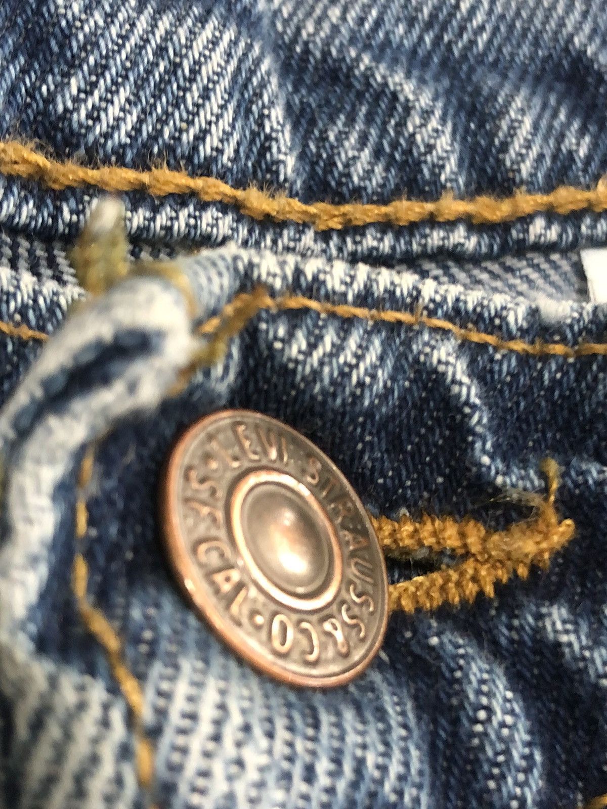 Levi's × Vintage Vtg 1989 Levi’s 580 Orange Tab Baggy Fit Straight Jeans Size US 28 / EU 44 - 7 Thumbnail