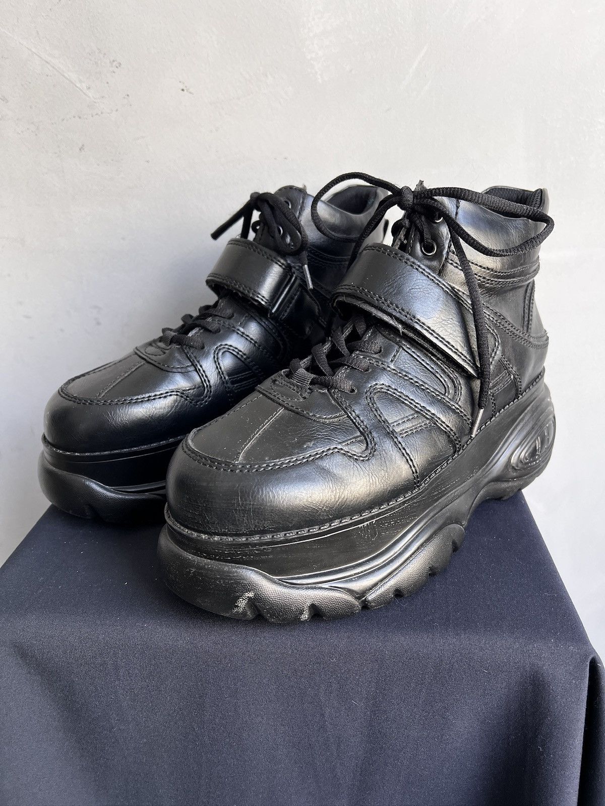 SWEAR London New Rock style Boots High Black Gothic Streetwear Y2K Size US 8 / EU 41 - 5 Thumbnail
