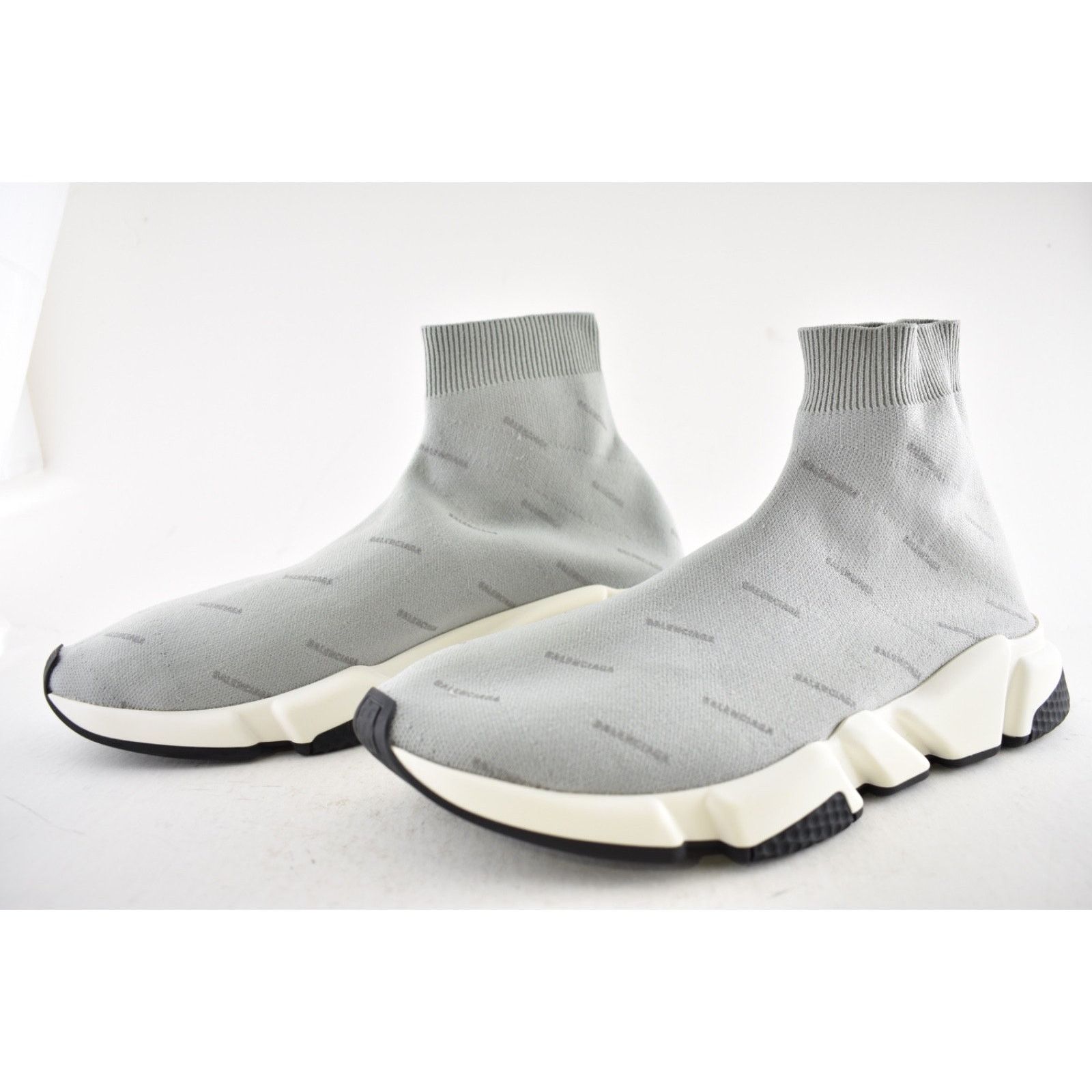 Balenciaga Balenciaga Speed Sock Grey Reflective High Top Sneaker 44 11 Size US 11 / EU 44 - 10 Thumbnail