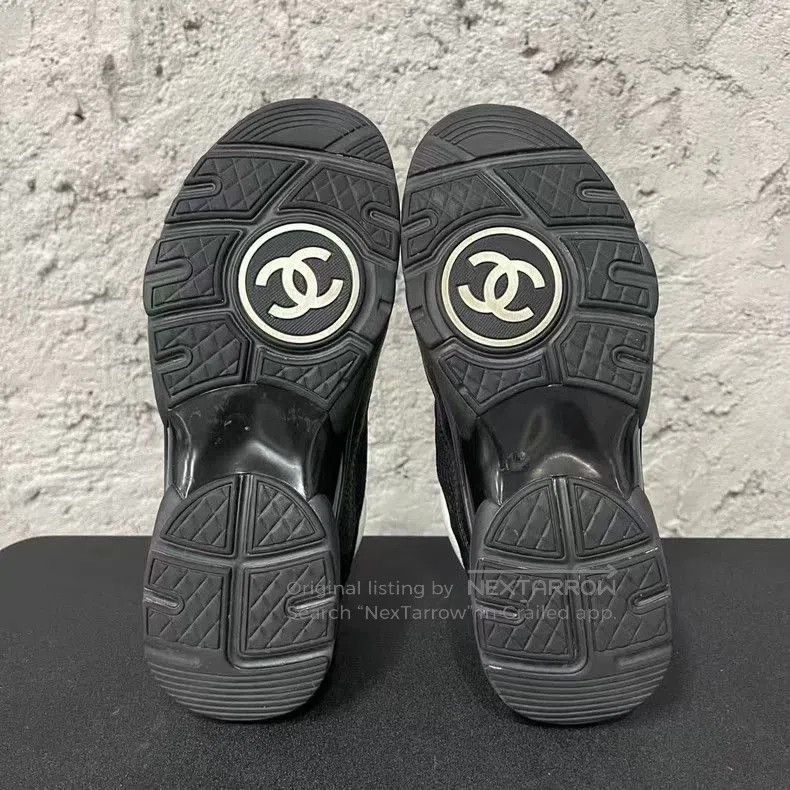 Chanel Chanel Black and White Sneakers. Size US 7 / EU 40 - 7 Thumbnail