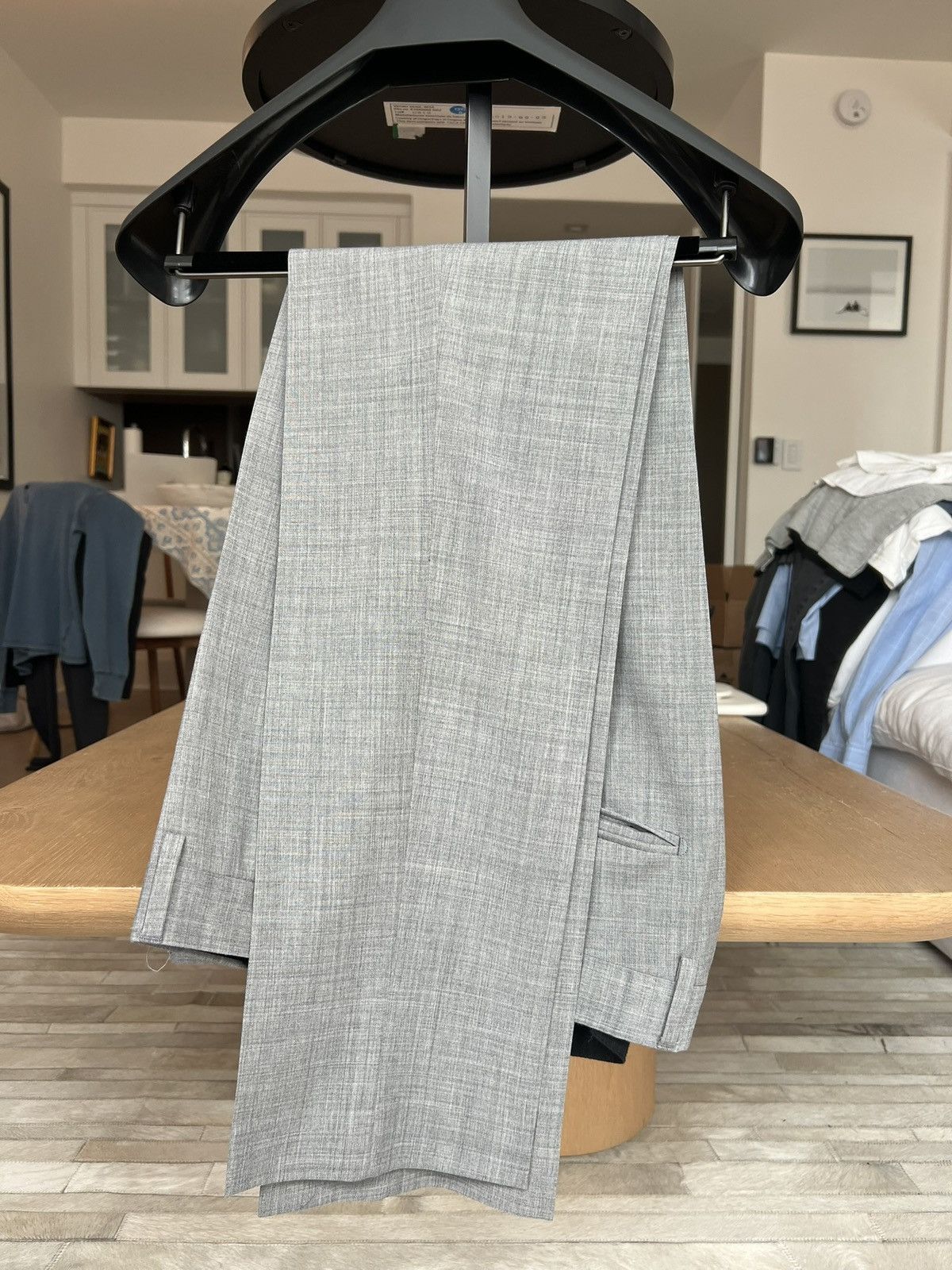 Other New Custom Made in Italy Mens Wool Gray Suit 42R US / 52 EU Size 42R - 5 Thumbnail