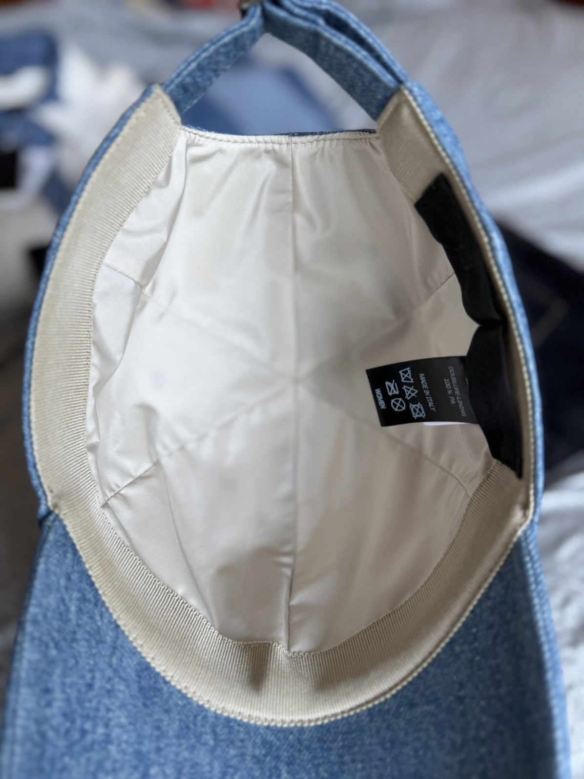 Givenchy Brand New Givenchy Light Blue Denim Hat Size ONE SIZE - 8 Thumbnail