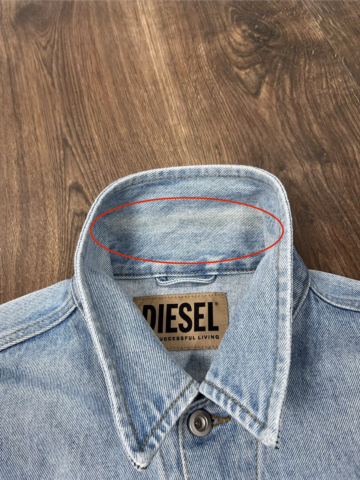 Diesel Diesel light blue denim trucker jacket size L classic fit Size US L / EU 52-54 / 3 - 18 Thumbnail