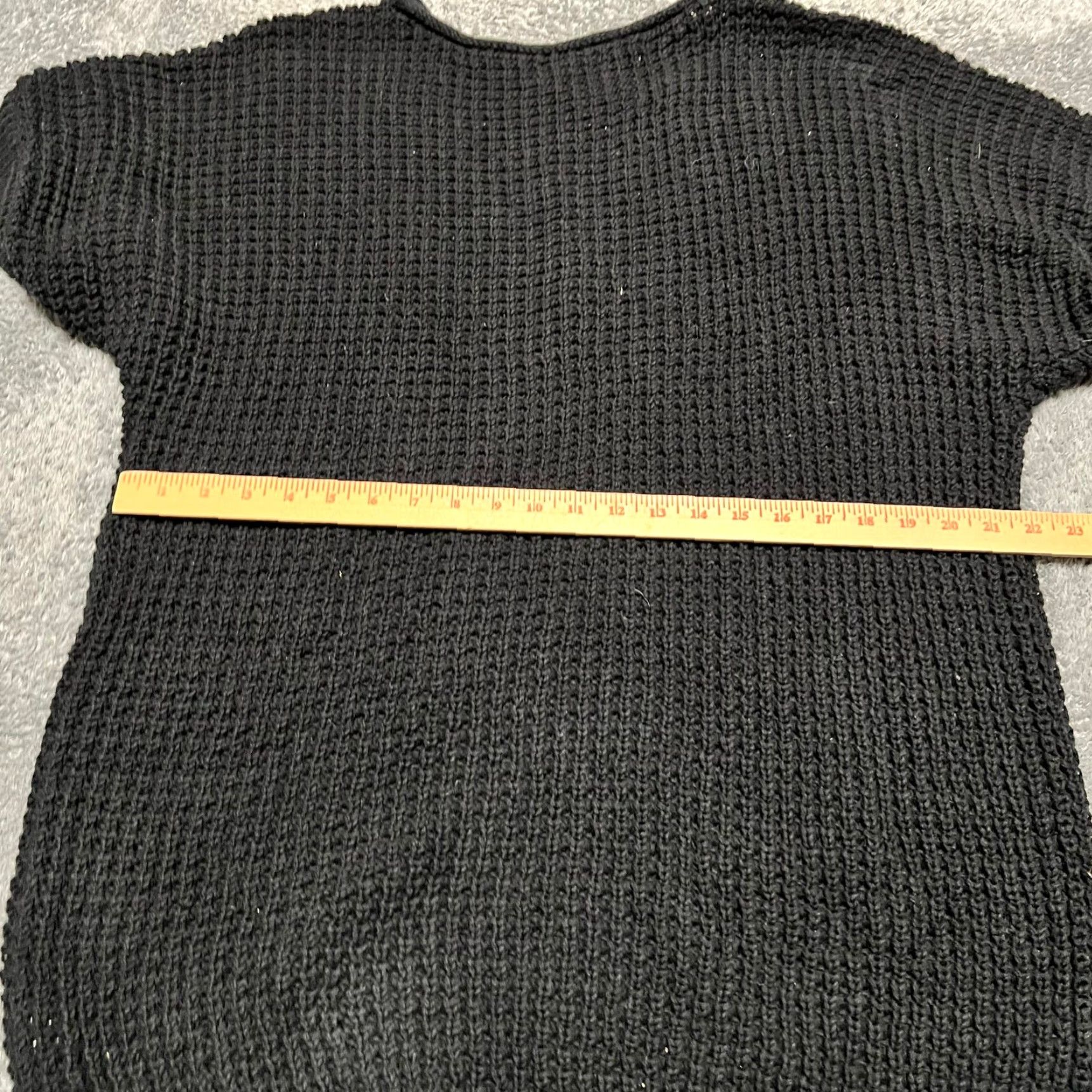 Vintage Hatch Maternity Sweater Womens One Size Navy Blue Short Sleeve Flaws Bleach Stains Size ONE SIZE - 5 Thumbnail
