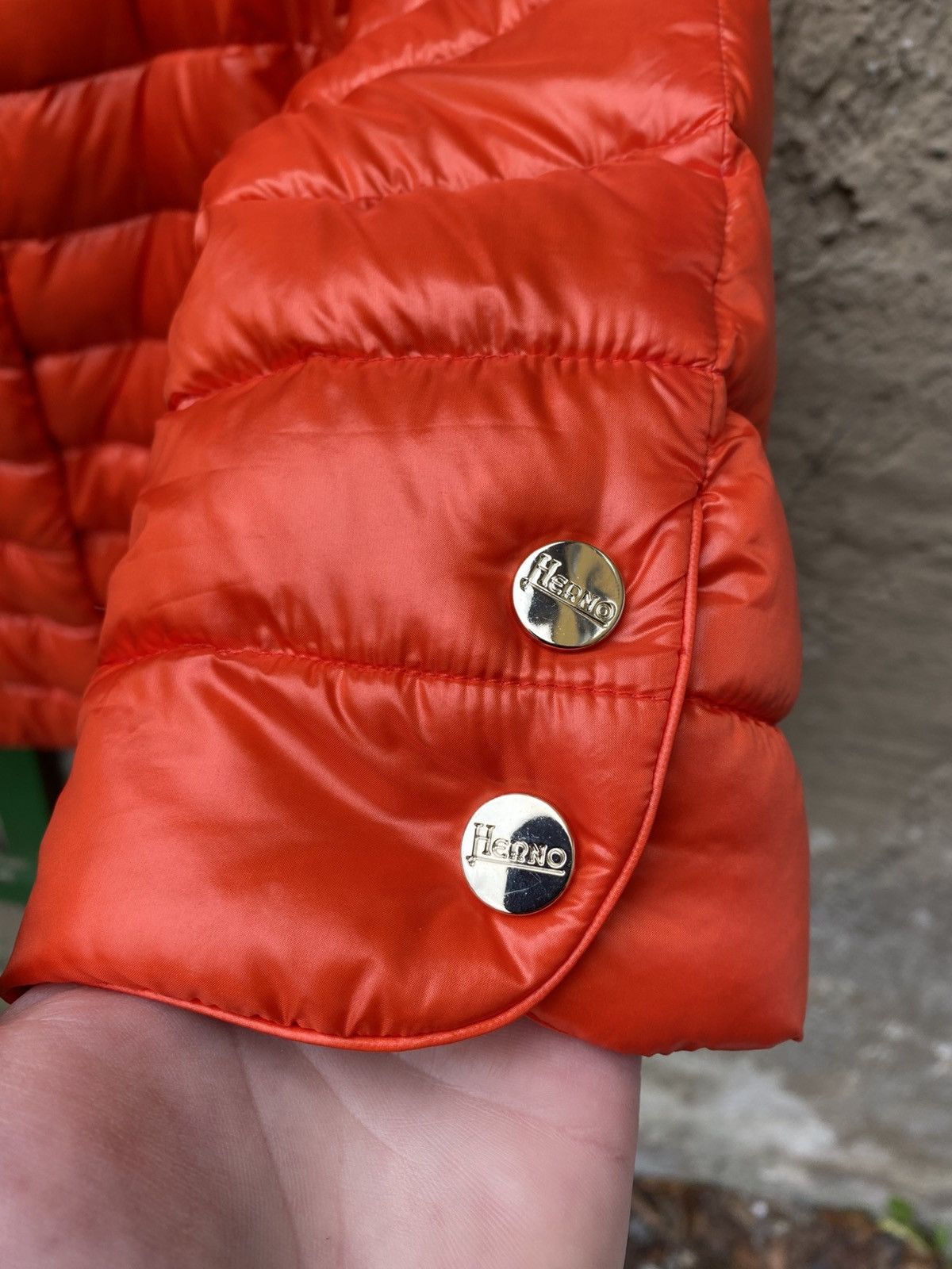 Herno Herno Elsa Iconico Puffer Down Jacket Size 48 Orange Size XL / US 12-14 / IT 48-50 - 2 Thumbnail