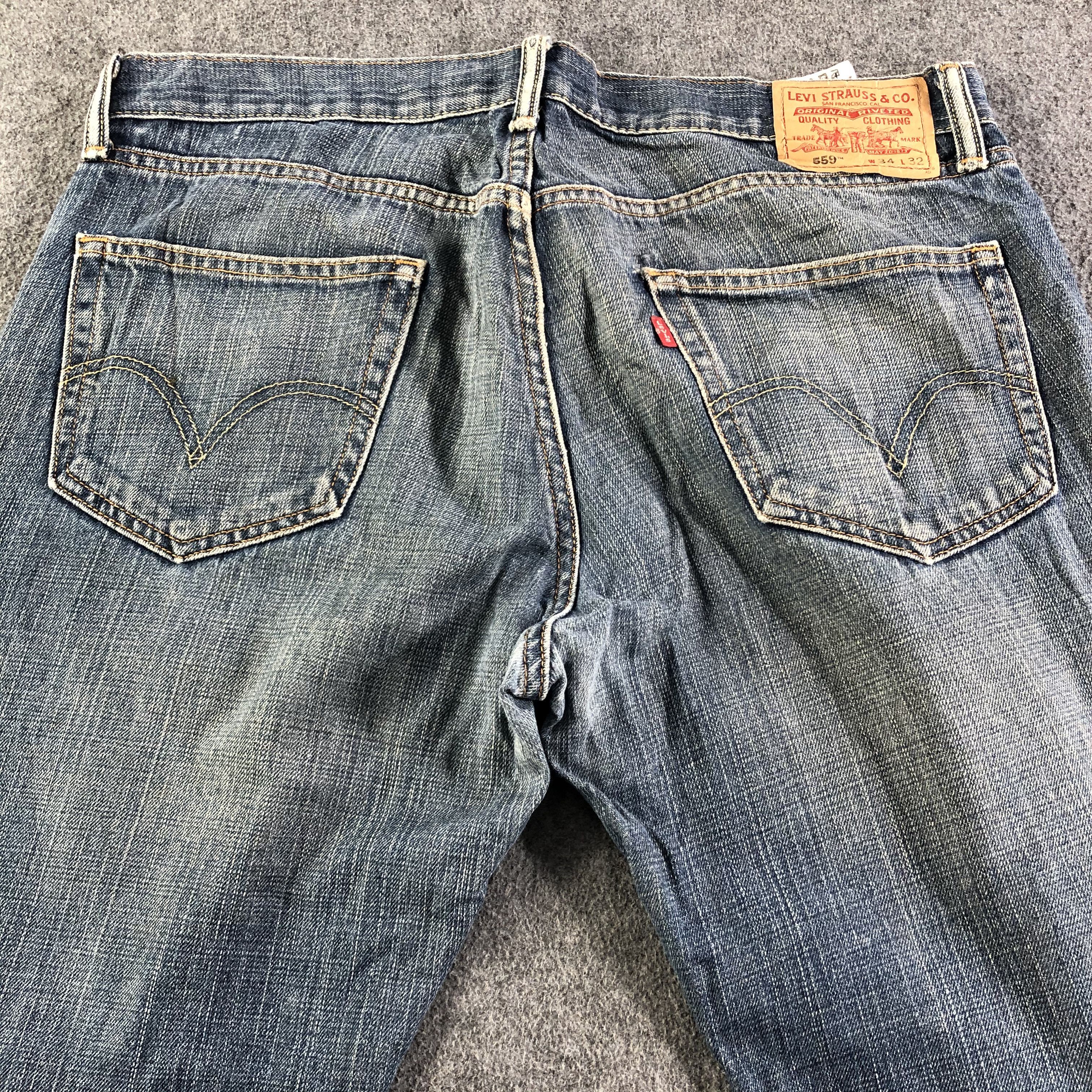 Levi's Vintage Blue Wash Levis 559 Jeans-J3025 Size US 38 / EU 54 - 4 Thumbnail