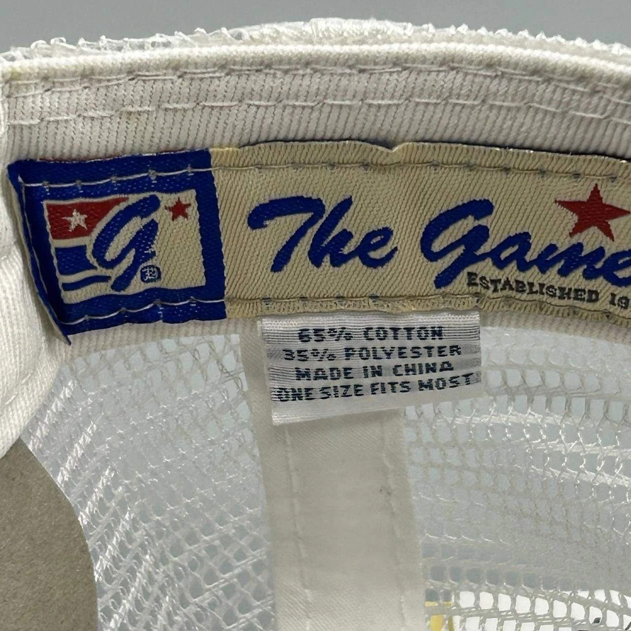 The Game Kansas Jayhawks NCAA Trucker Hat Men Blue White Snap Back Size ONE SIZE - 3 Thumbnail