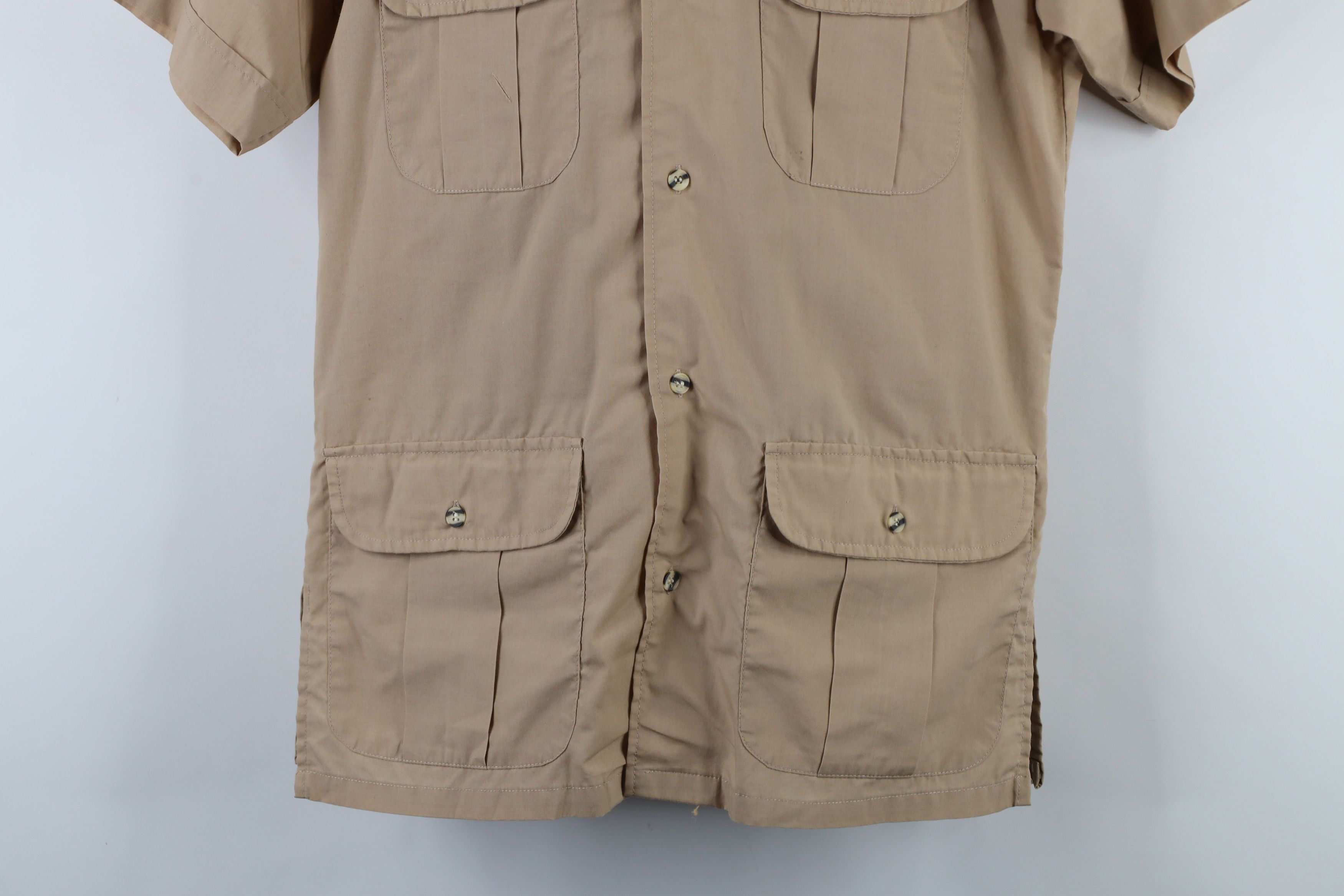 Vintage Vintage 90s Streetwear Military Safari Bush Button Shirt Size US S / EU 44-46 / 1 - 3 Thumbnail