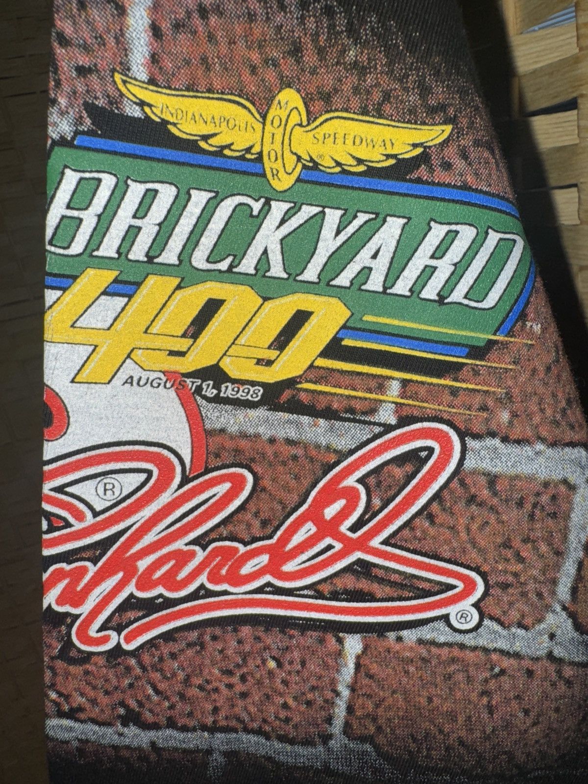 Vintage Dale Earnhardt Brickyard 400 T shirt 1998 Size US M / EU 48-50 / 2 - 2 Thumbnail