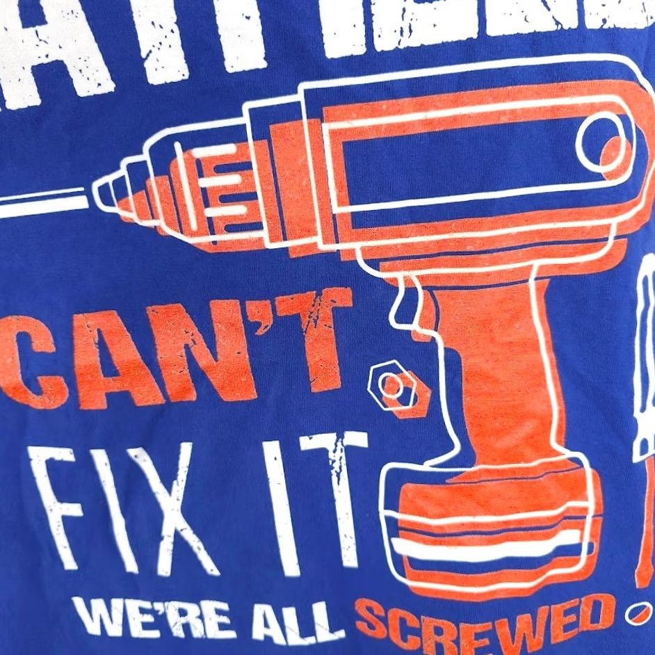Hanes If Hatfield Cant Fix It T Shirt Mens Large Blue Were All Screwed Funny Hanes Shirt Mens Large Blue Were All Screwed Funny Size US L / EU 52-54 / 3 - 3 Thumbnail