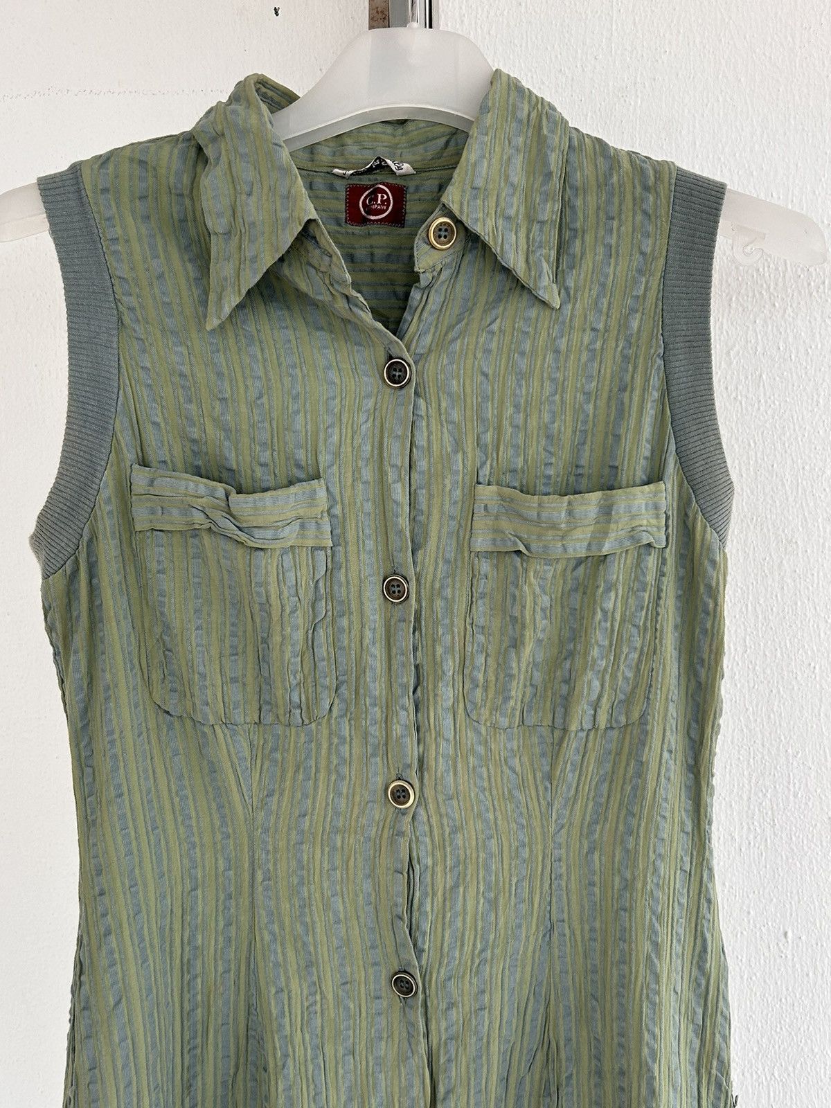 C.P. Company Vintage CP Company Midi Dress Green Size XS / US 0-2 / IT 36-38 - 4 Thumbnail