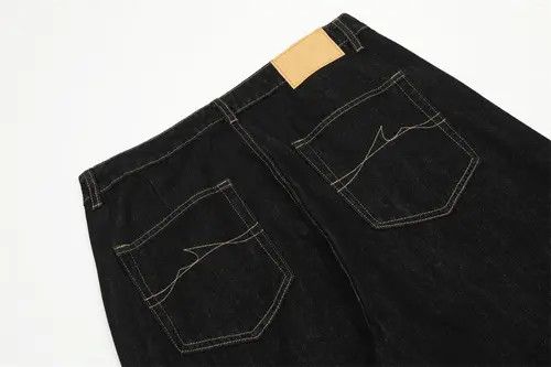 Japanese Brand VIBE Trendy men's contrasting stitched loose casual jeans Size US 32 / EU 48 - 5 Thumbnail