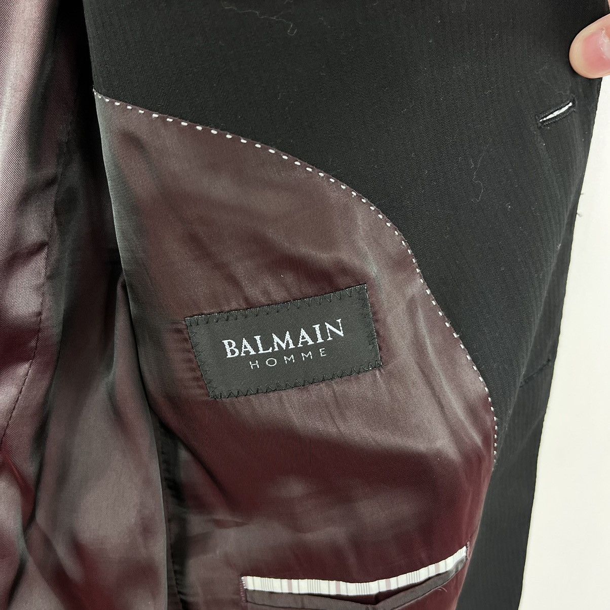 Balmain Balmain Homme Blazer Jacket Double-Breasted Black Size M Size 40R - 13 Thumbnail