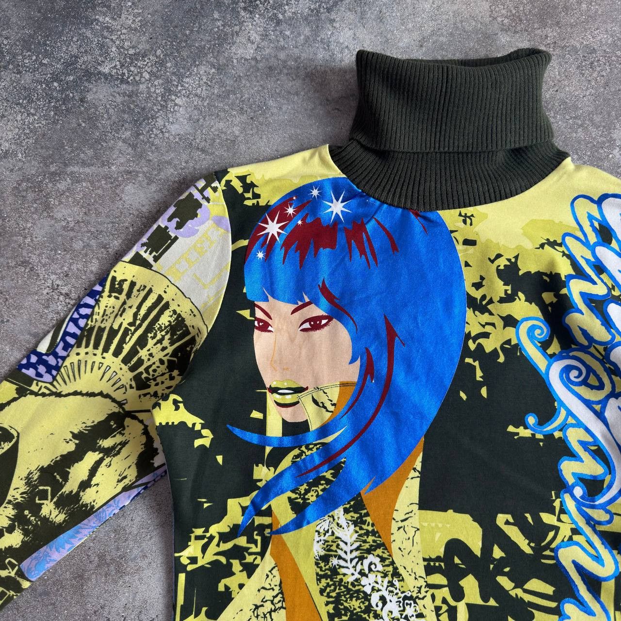 Custo Barcelona Custo Barcelona Y2K Vintage Lady Printed Long Sleeve Top Size M / US 6-8 / IT 42-44 - 2 Thumbnail