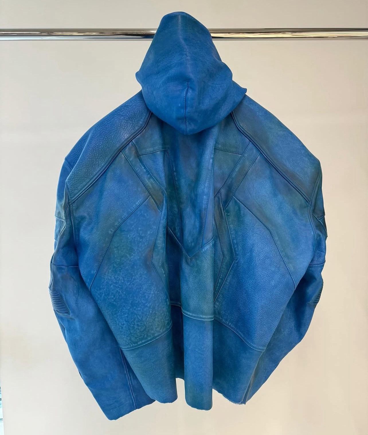Balenciaga 🔥LOOK 57🔥SUPER RARE Leather Hooded Biker Jacket Size US L / EU 52-54 / 3 - 3 Thumbnail
