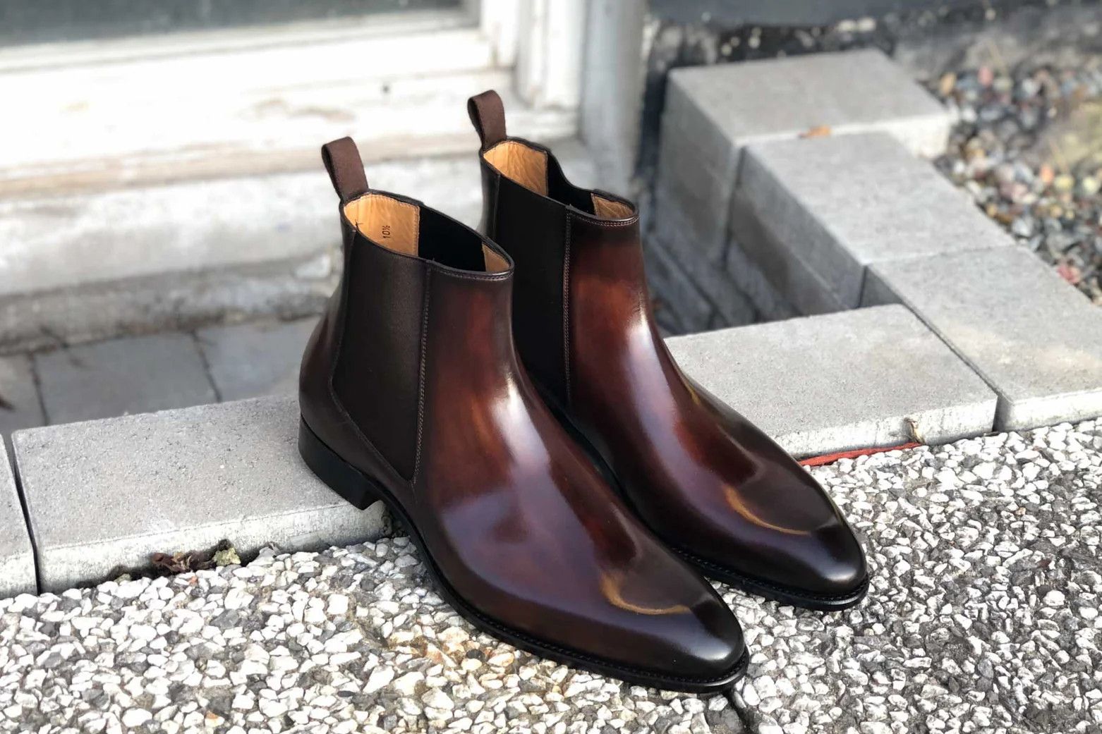 image of Carlos Santos 7902 Boots in Dark Brown Patina, Men's (Size 9.5)