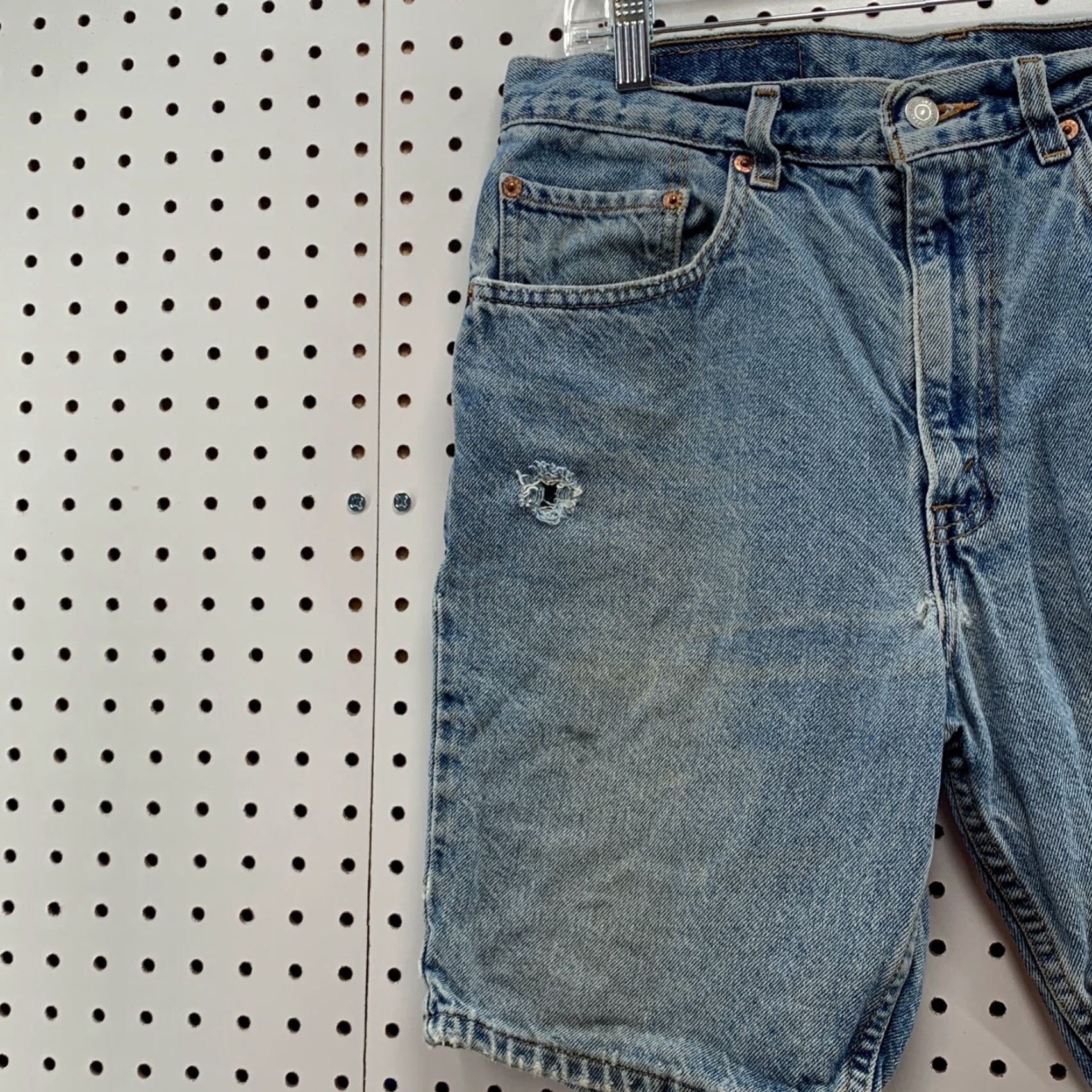 Levi's VINTAGE Levi's 505 Denim Shorts 90s Blue Regular Fit Adult 31 Inseam Mens Size US 31 - 6 Thumbnail