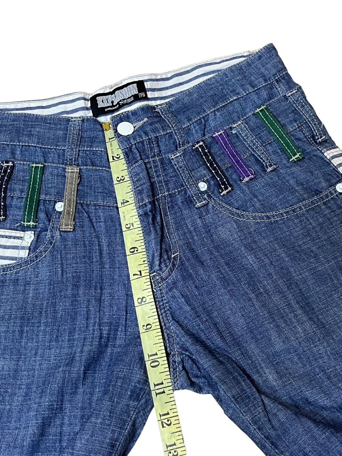Japanese Brand SICK Y2K JAPANESE EXPLOSION BY NYLAUS DOUBLE WAIST JEANS Size US 30 / EU 46 - 16 Thumbnail