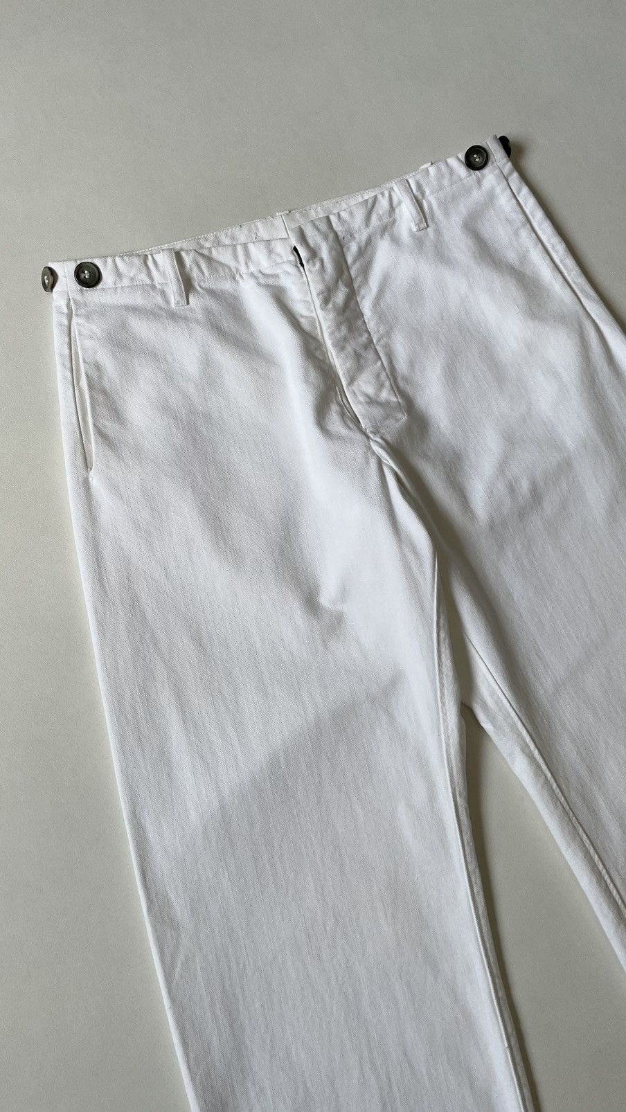 Maison Margiela S/S 02 White Cotton Work Pants Size US 32 / EU 48 - 8 Thumbnail